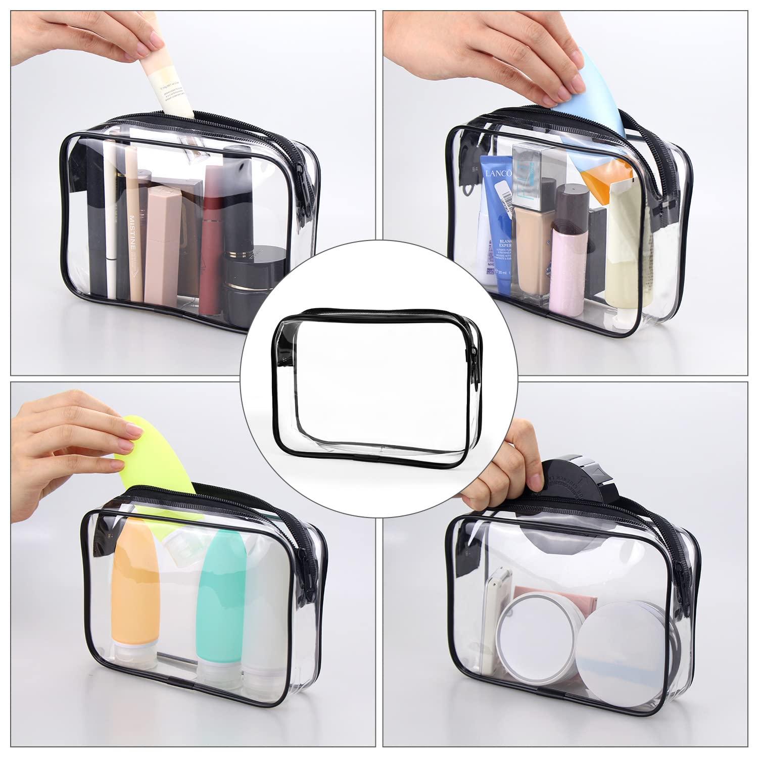 Wedama TSA, borsa da toilette approvata dalla TSA, confezione da 3