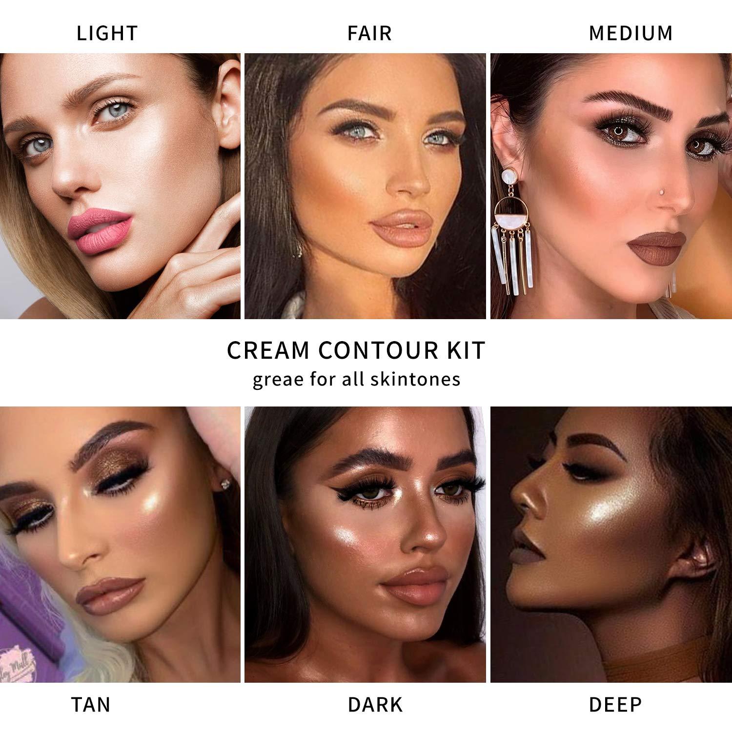 Contouring and Highlighting for Dark Skin