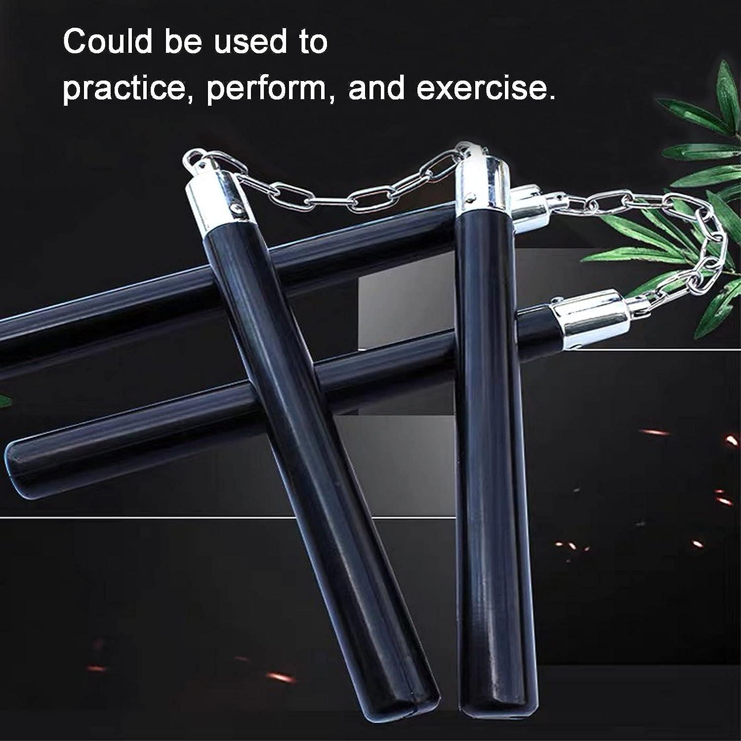 Nunchucks Safe Solid Rubber Training Nunchucks Nunchakus with Steel