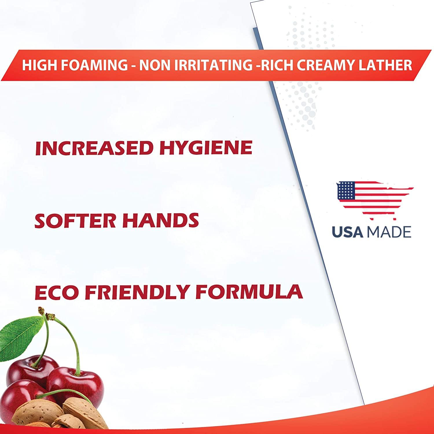 GreenFist Foaming Hand Soap Refills Almond Cherry Scent Jug Foam Refill