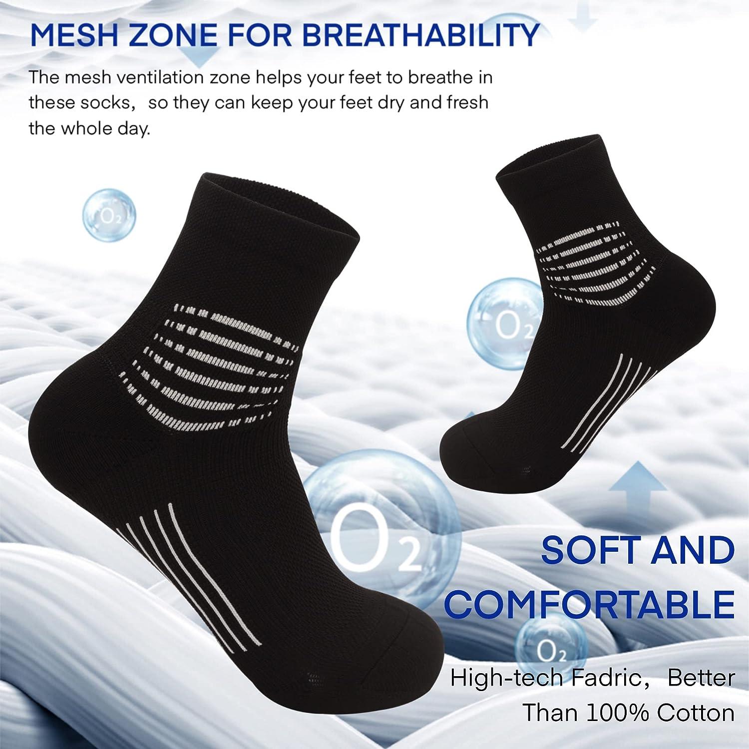 JDQ Ankle Compression socks- 15-20mmHg & 20-30mmHg Low Cut