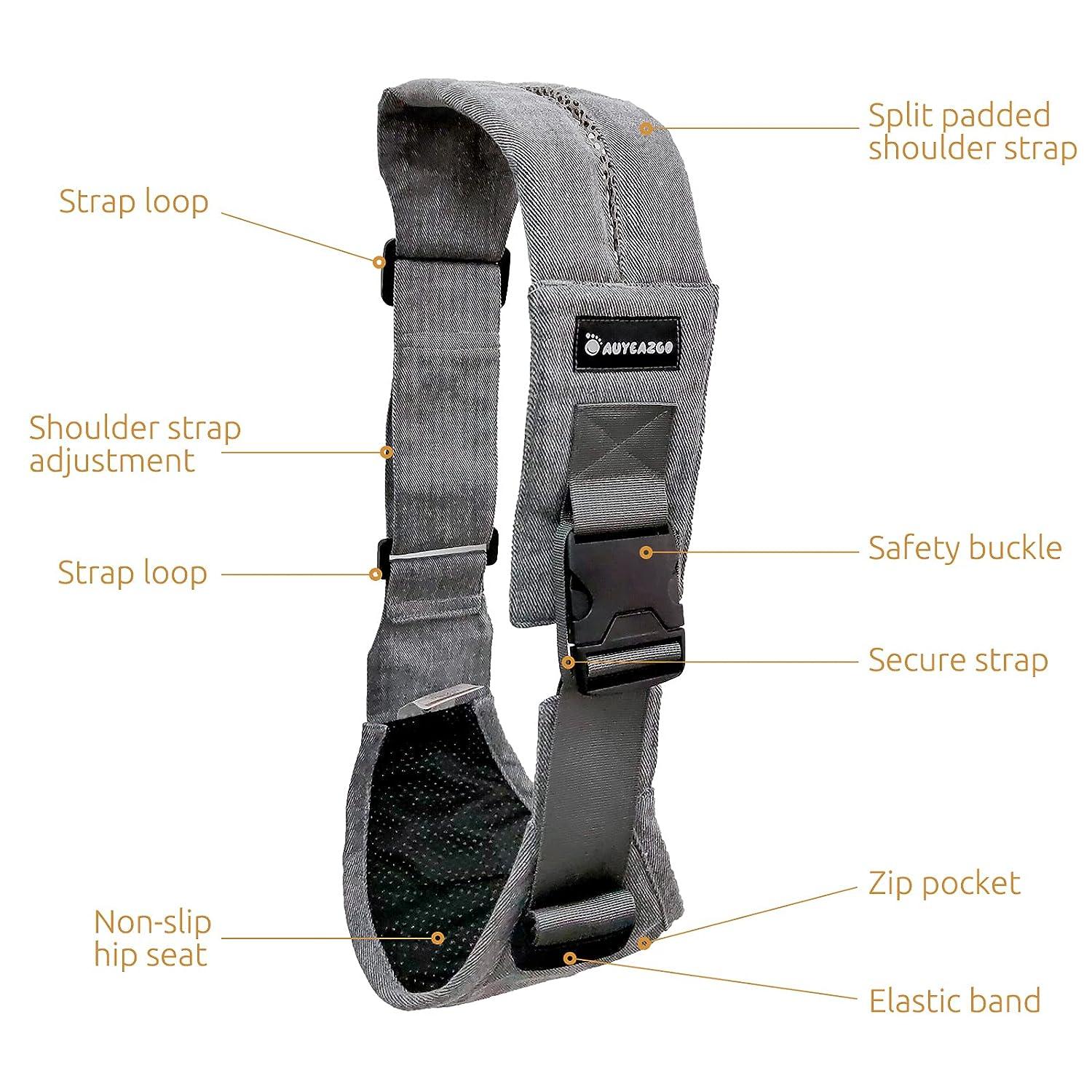 AUYEAZGO Toddler Sling, Ergonomic Baby Sling Carrier with