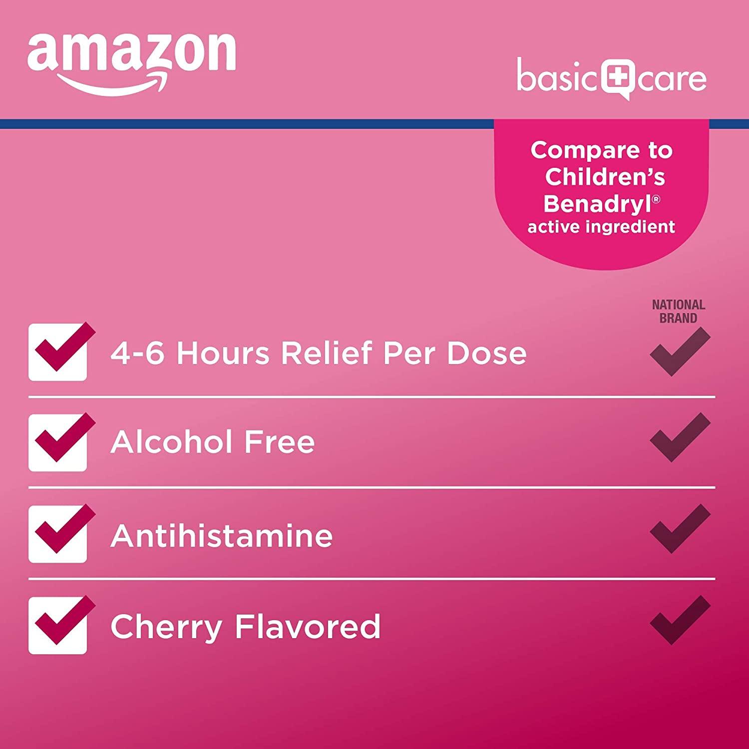 Amazon Basic Care Children's Allergy Relief Liquid Medicine with
