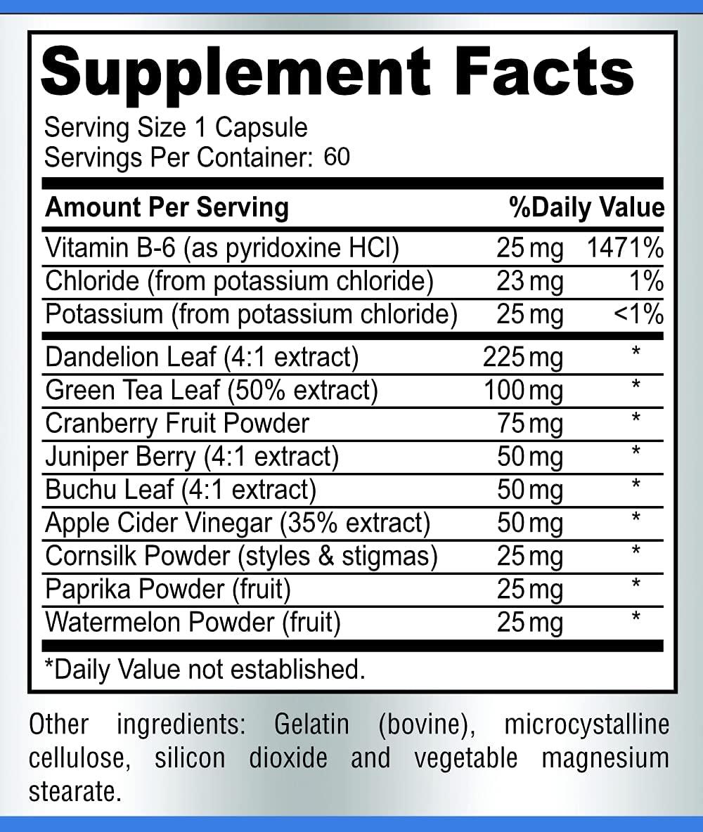 Water Away Gentle Herbal Diuretic Natural Diuretic Water Pills