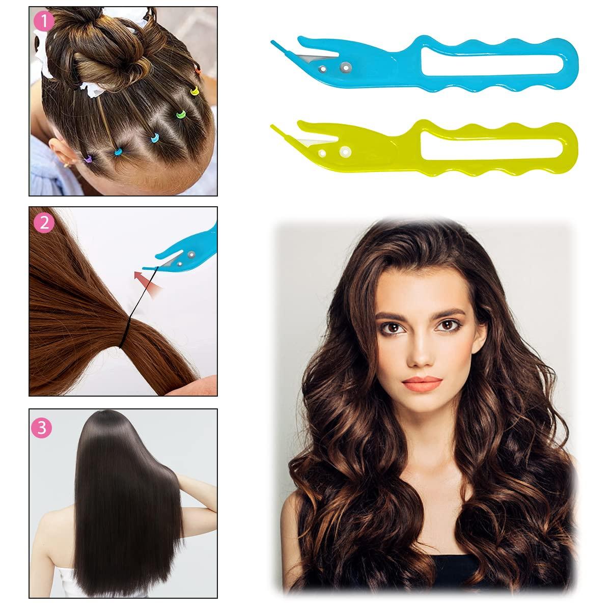 Saight Rubber Hair Band Remover Cutter 1000pcs Styling Tools for