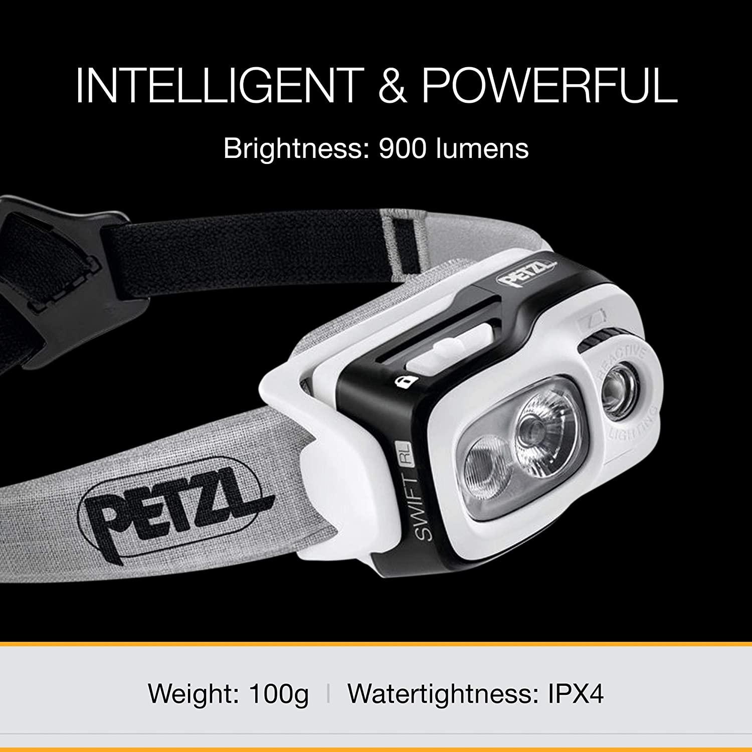 Petzl Swift RL Rechargeable Headlamp - 900 Lumens, Automatic