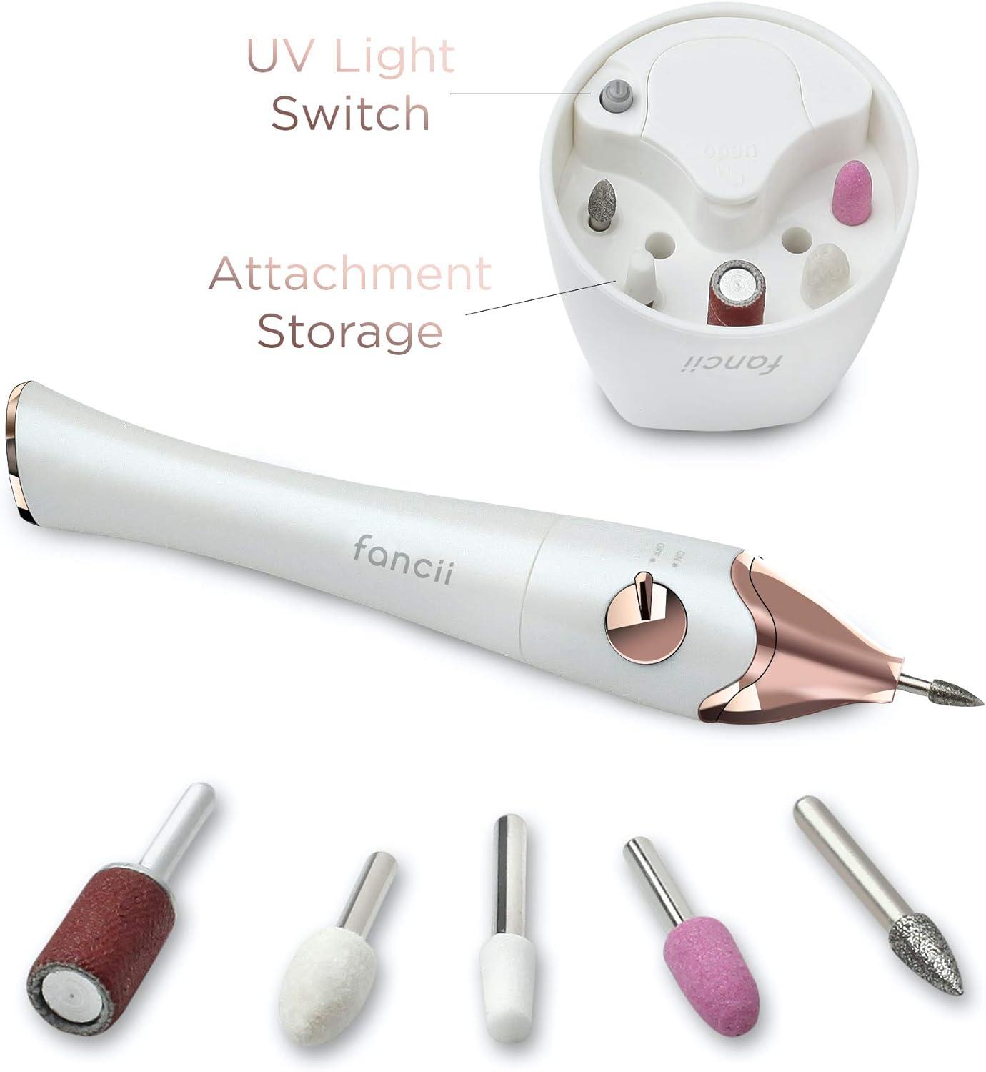 Fancii Professional Electric Manicure & Pedicure Nail File Set with Stand The Complete