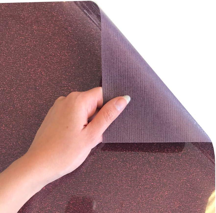 Siser Glitter HTV 12x3ft Roll (Burgundy) Iron on Heat Transfer Vinyl