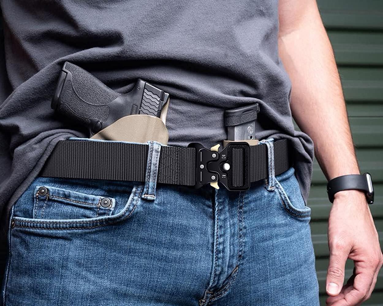 Ginwee 3Pack Tactical Belt,Military Style Belt, Riggers Belts for Men