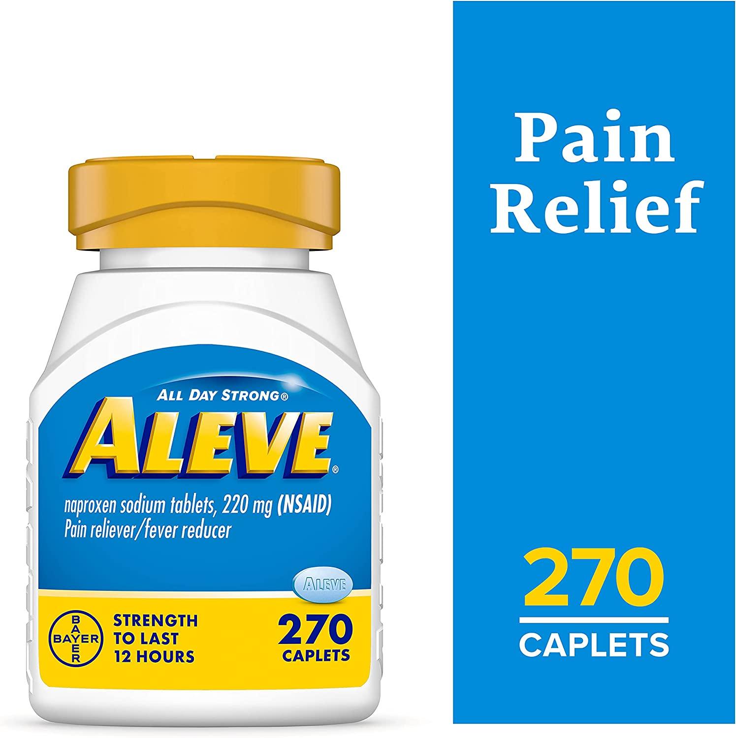 Aleve® (naproxen sodium) Caplets - Powerful 12-Hour Pain Relief