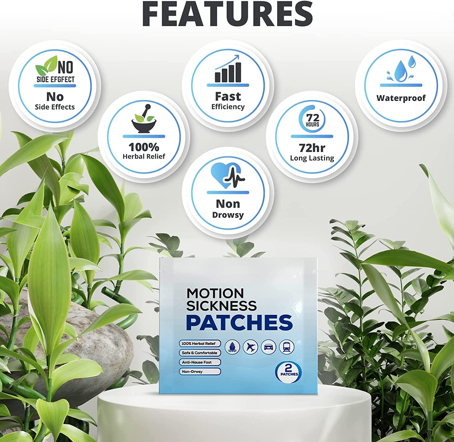 Motion Sickness Patches Effective Relief for Motion, Sea & Morning