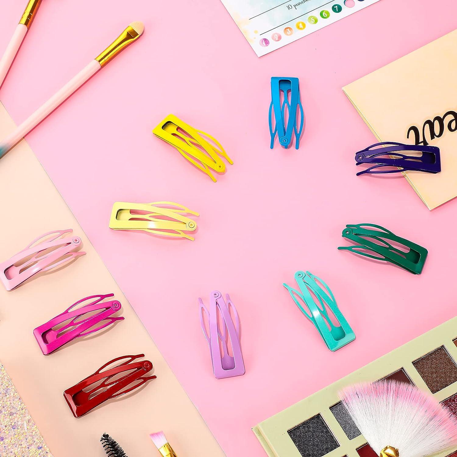 40-Piece Double Grip Metal Snap Hair Clips Non-Slip Barrettes