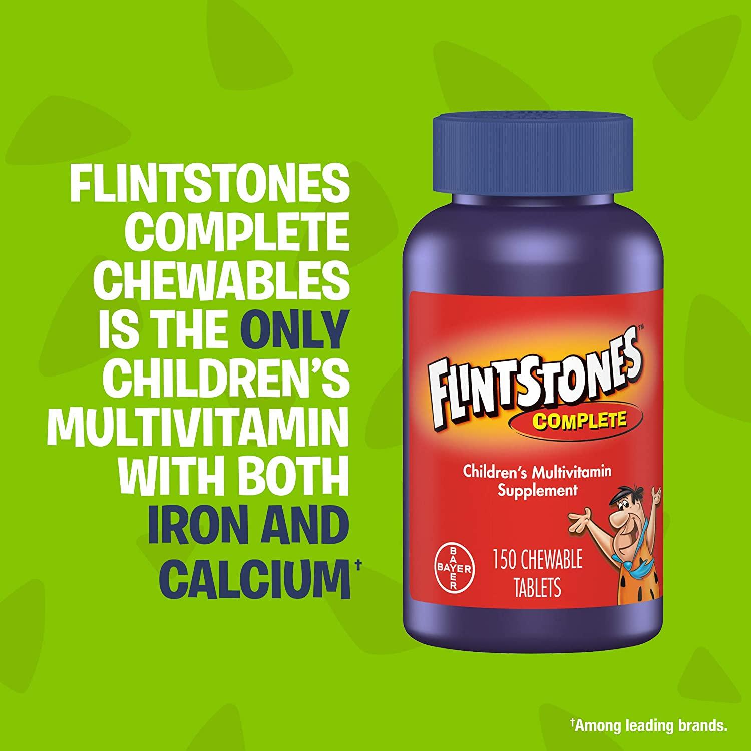 Flintstones Chewable Kids Vitamins, Complete Multivitamin for Kids and