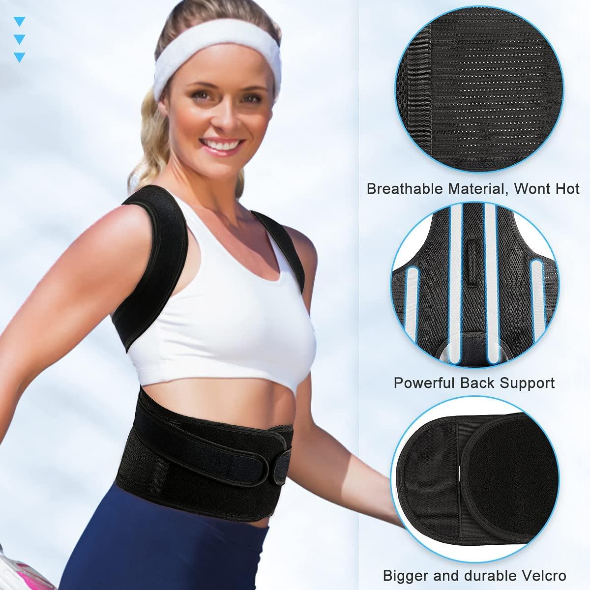 Posture Corrector for Men&Women - Back Brace for Lumbar Support and Upright  - Breathable Back Straightener Back Corrector Posture Improve and Neck,  Back, Shoulder Pain Relieve (XX-Large(42-48 Inch)) XX-Large(42-48 Inches)
