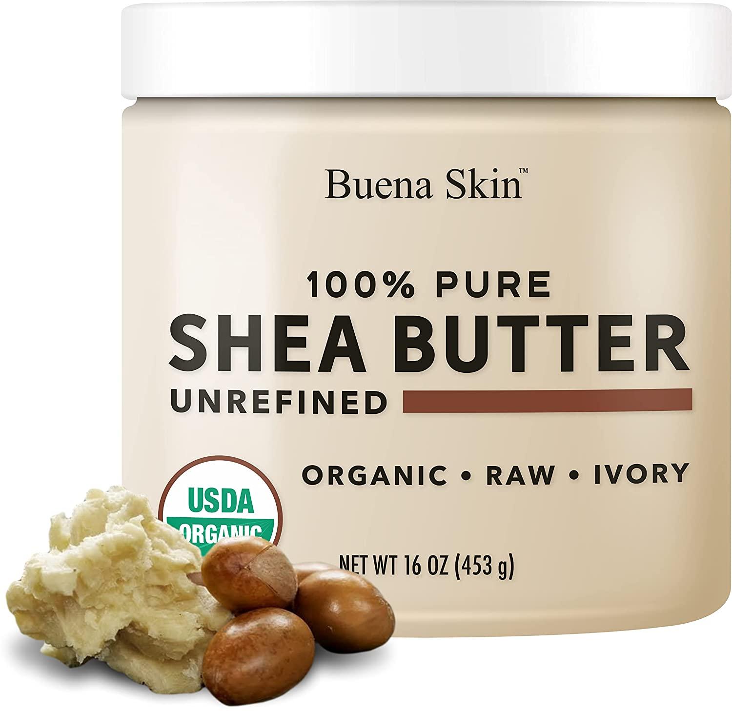 100% Pure African Shea Butter, 16 oz - For Moisturizing Dry Skin, DIY Body  Butters