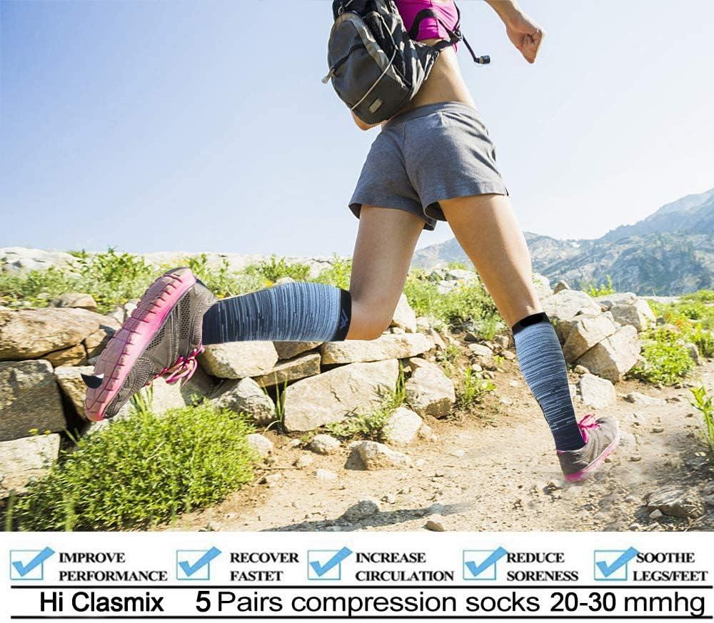 Plus Size Compression Socks Wide Calf Hi Clasmix 20-30mmHg