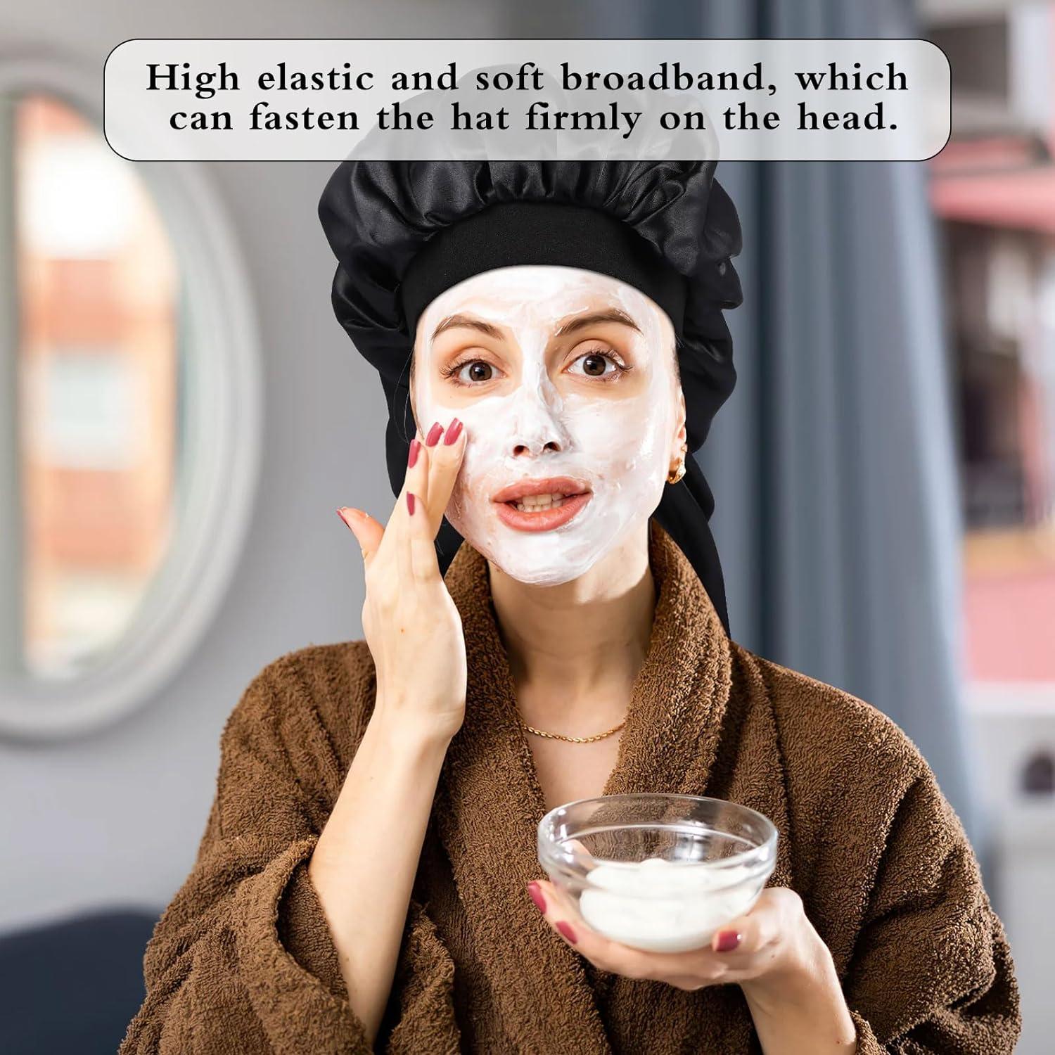 Silk Hair Wrap Satin Night Cap Curly Hair Kids Bonnet That Stays