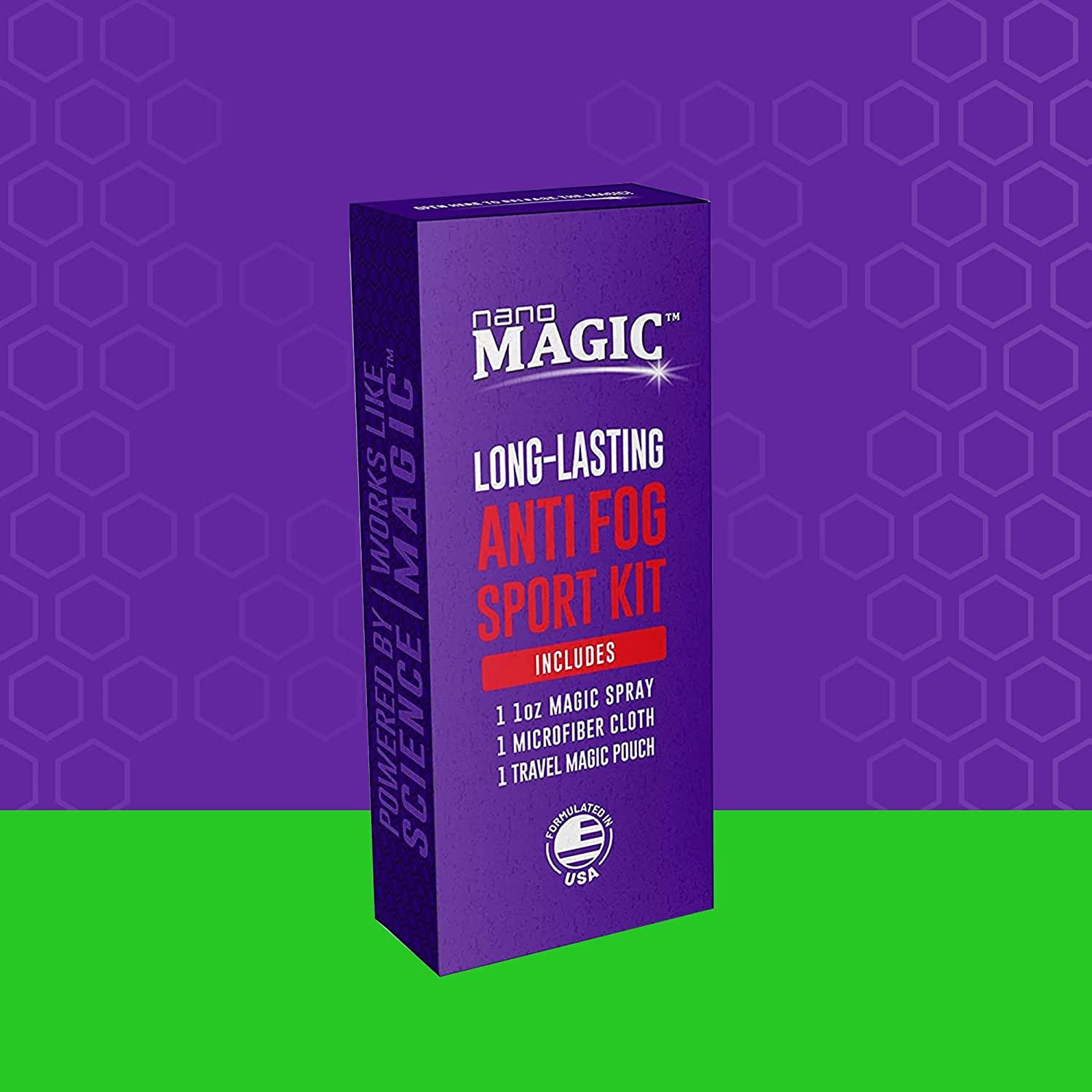 Nano Magic Anti Fog Sport Spray 1 oz Travel Kit, Eyeglasses, Sunglasses