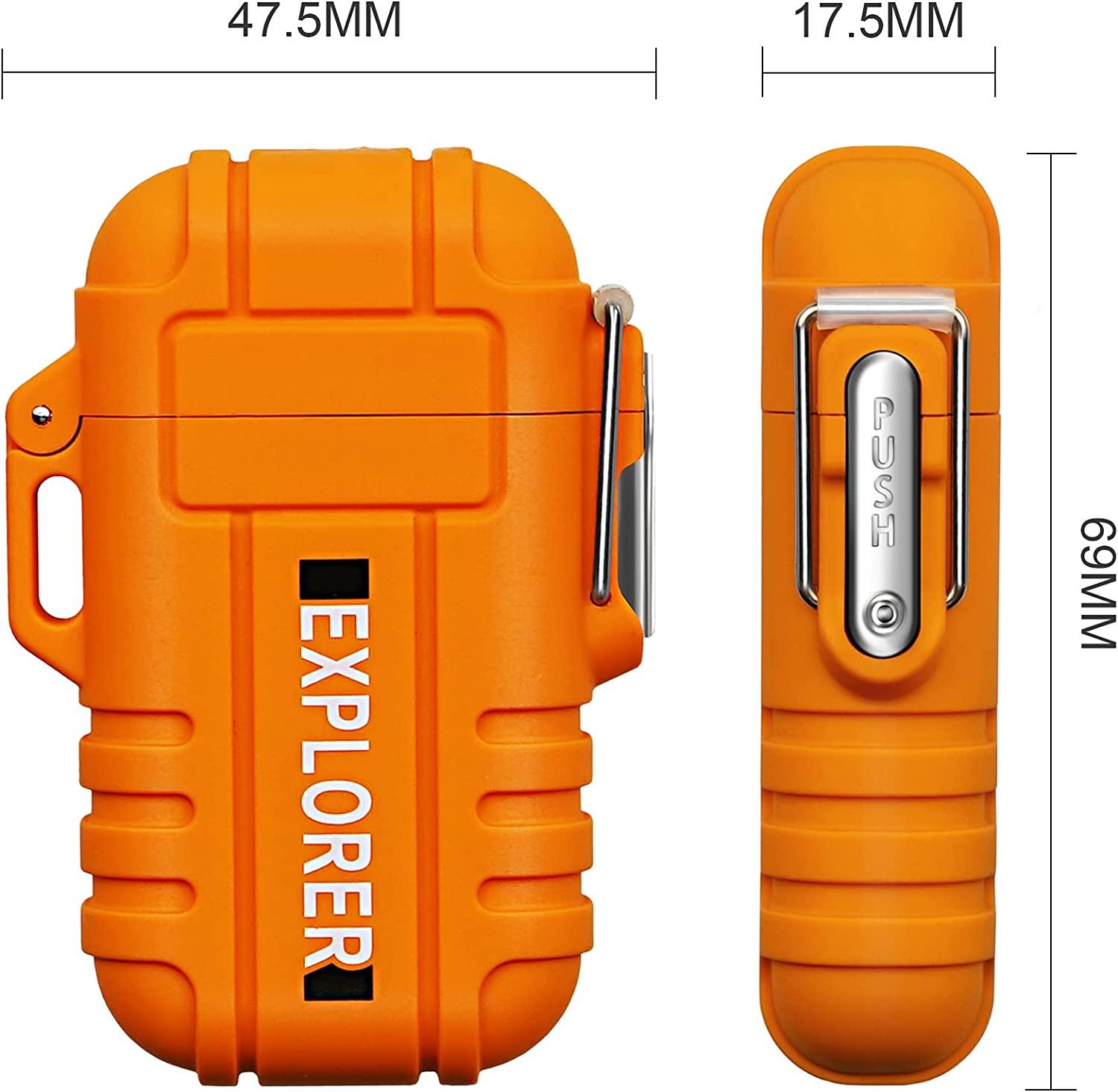 Lafagiet Waterproof Arc Lighter, Outdoor Dual Plasma Arc Lighter, USB