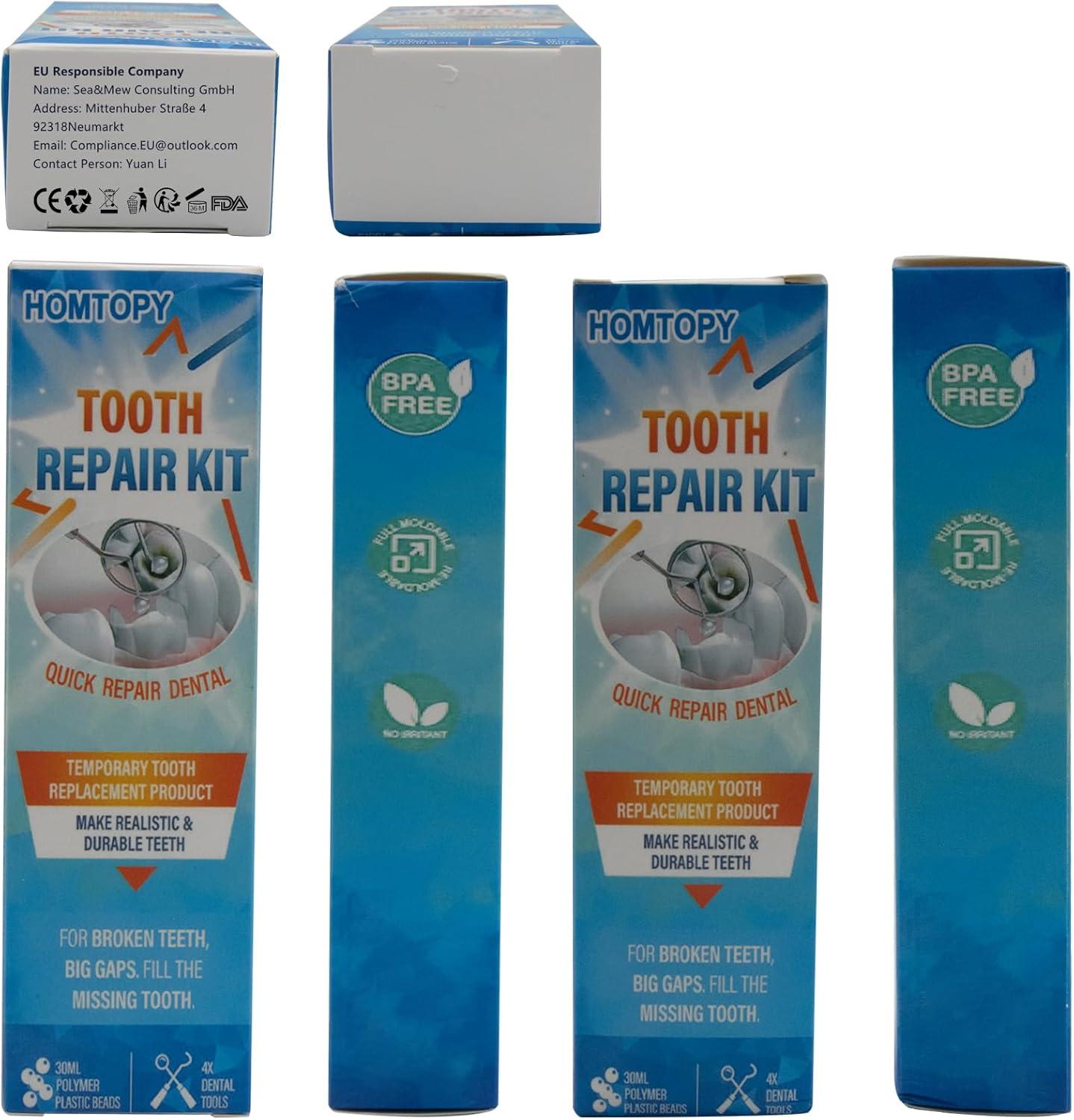 Miioto Tooth Repair Set - DIY Dental Adhesive & Temporary Prosthesis ...