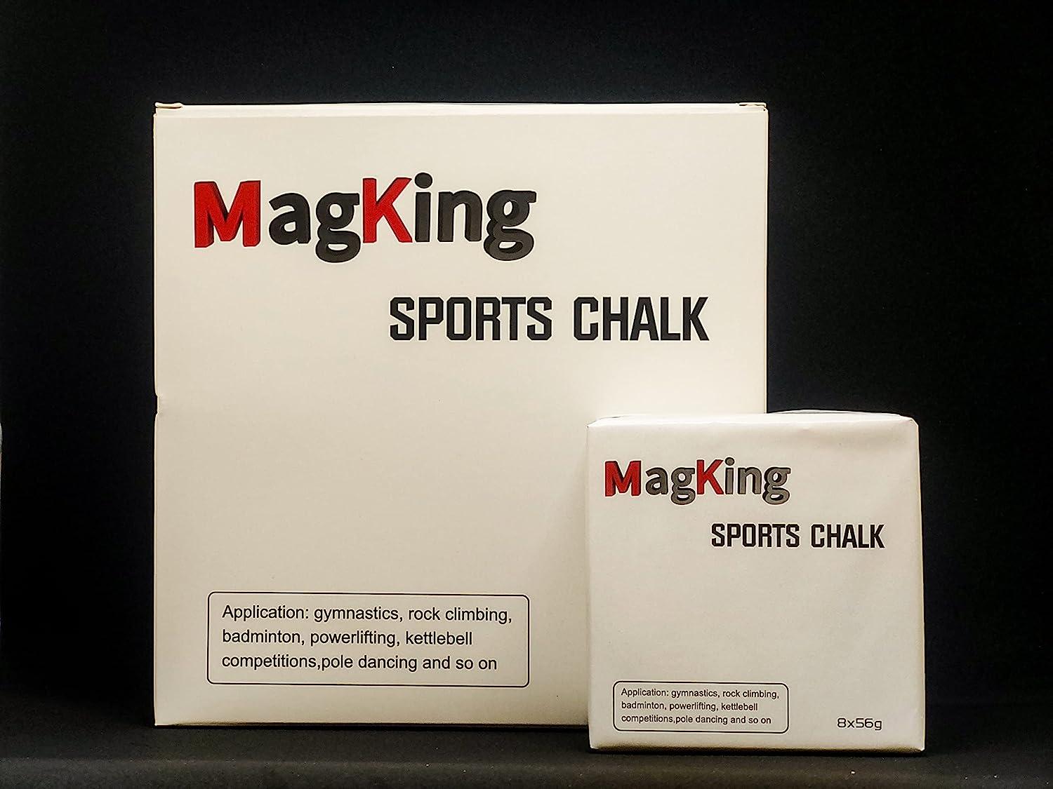 MagKing Gym Chalk Blocks, for Rock Climbing, Weightlifting, Workout  Lifting, Gymnastics Bars, Crossfit, Magnesium Carbonate Chalk,2oz, 1lb, 1  Block/8 Blocks 8-pack