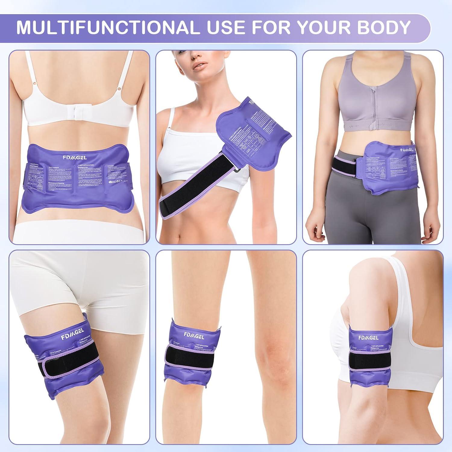 FDMGEL Ice Pack for Injuries Reusable Flexible Gel Ice Wrap for Lower