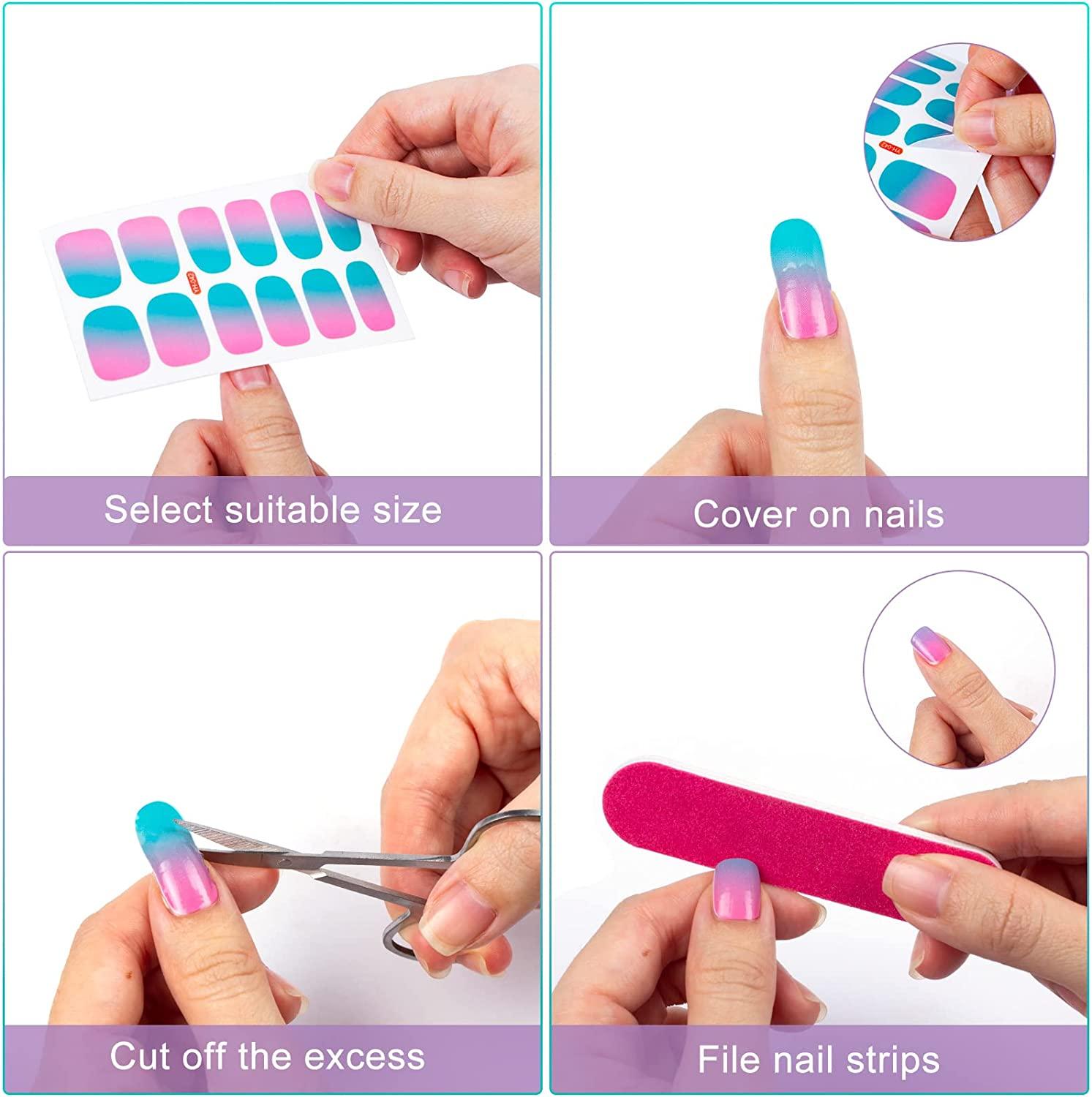 Mylee Nail Art Foil Kit – Nail Art Foils, Self-Adhesive Chrome and Metallic  Nail Art Stickers,