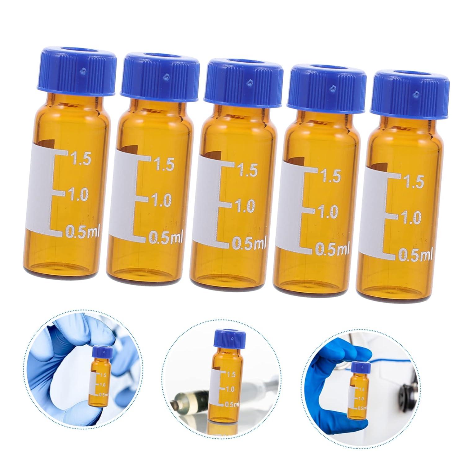 PLAFOPE 200 Pcs Sampling Bottle Borosilicate Sample Vial with ...