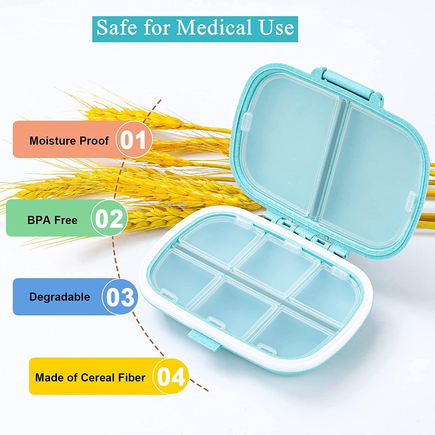Daily Pill Box Portable Organizer Case Medicine Travel Storage