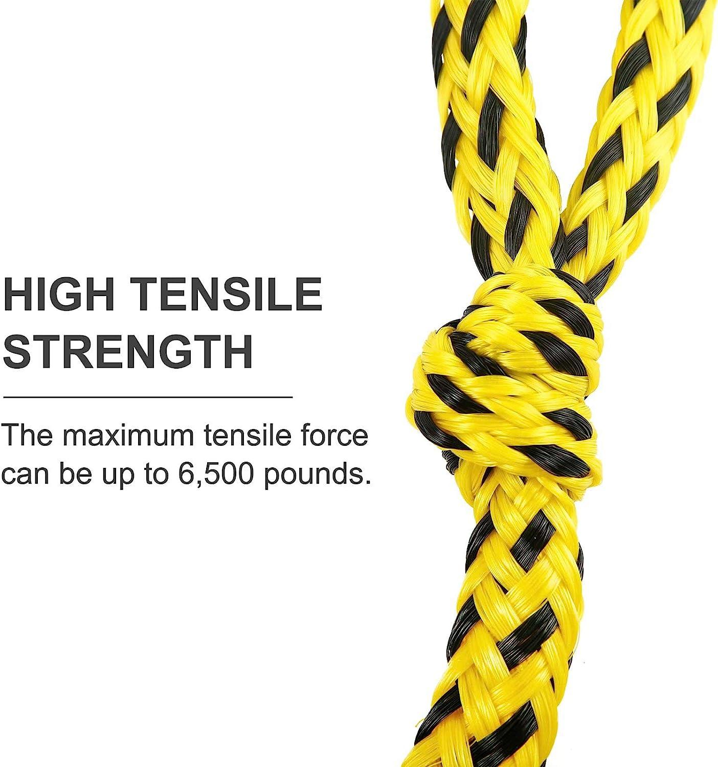 Jranter Tow Rope Connector for Tubing Yellow& Black