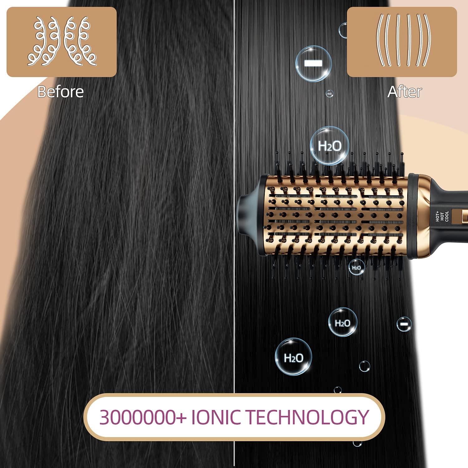 Plavogue Hair Dryer Brush,Dual Voltage Blow Dryer Brush Volumizer