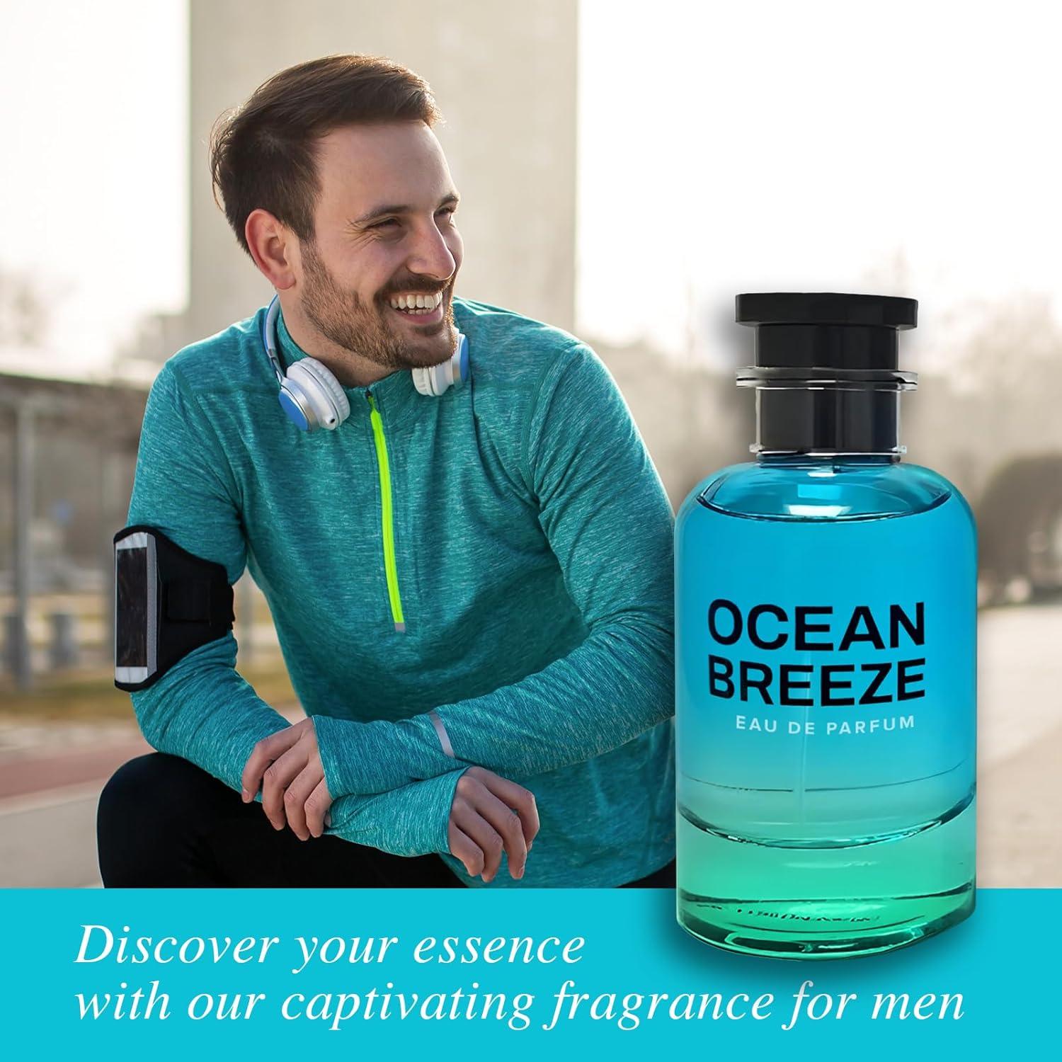 Ocean Breeze Perfume - Eau de Parfum 3.4 oz - Gift Set Pack with