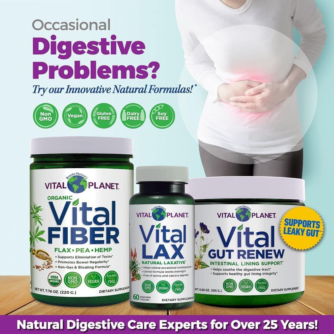 Vital Natural Laxative Supplement with Magnesium, Slippery Elm
