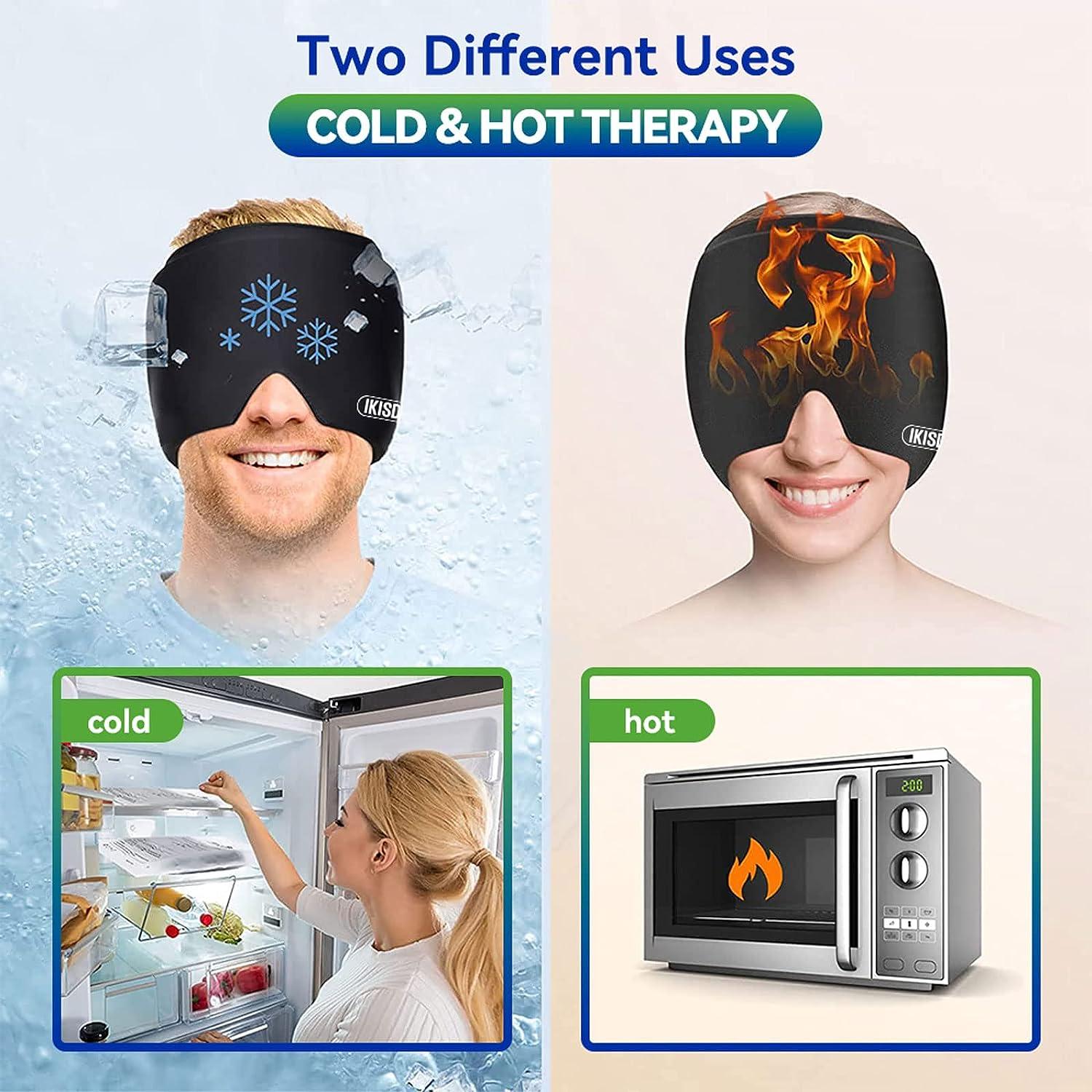 Migraine Relief Cap Advanced Headache Hat for Cold Therapy, Puffy Eyes, Sinus & Stress Relief