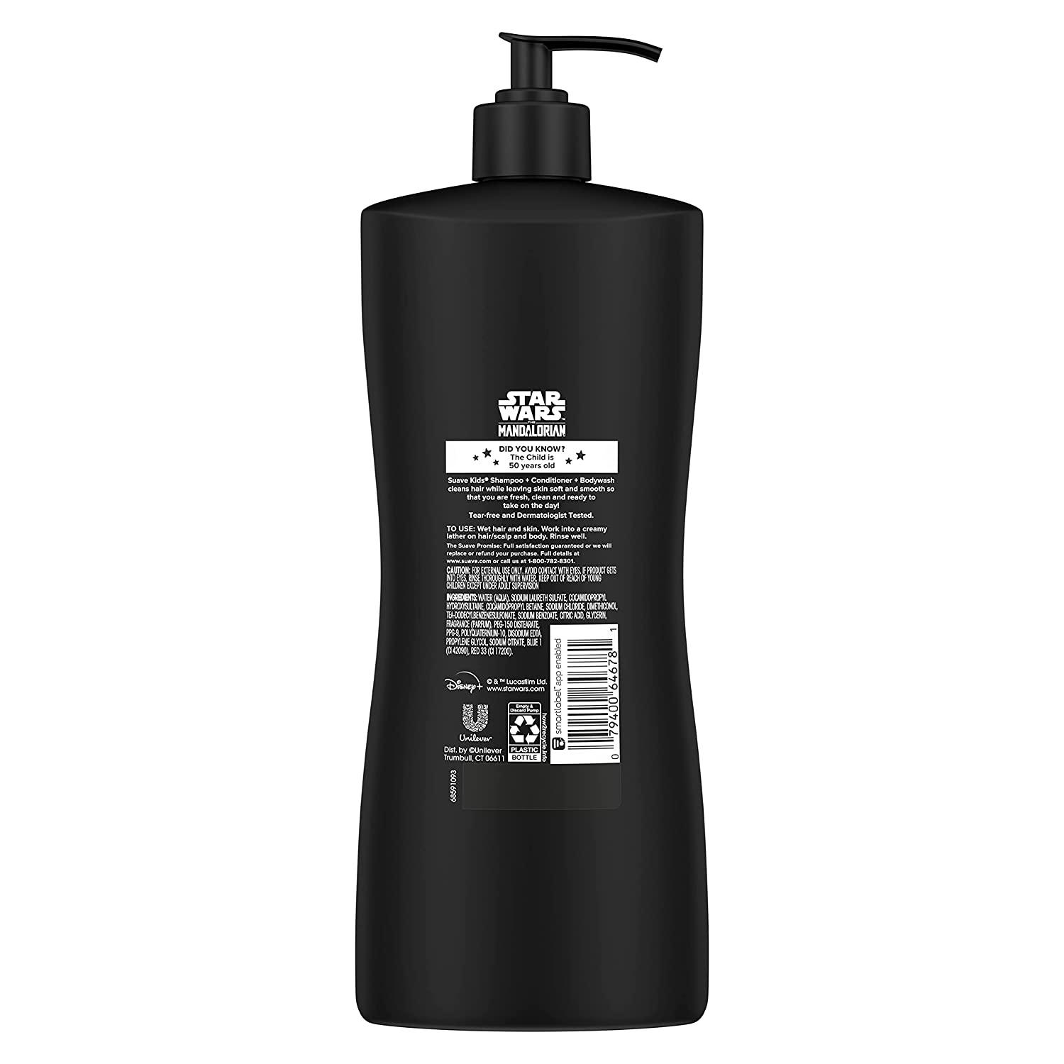 Suave Kids 3 in 1 Shampoo For TearFree Bath Time, The Mandalorian