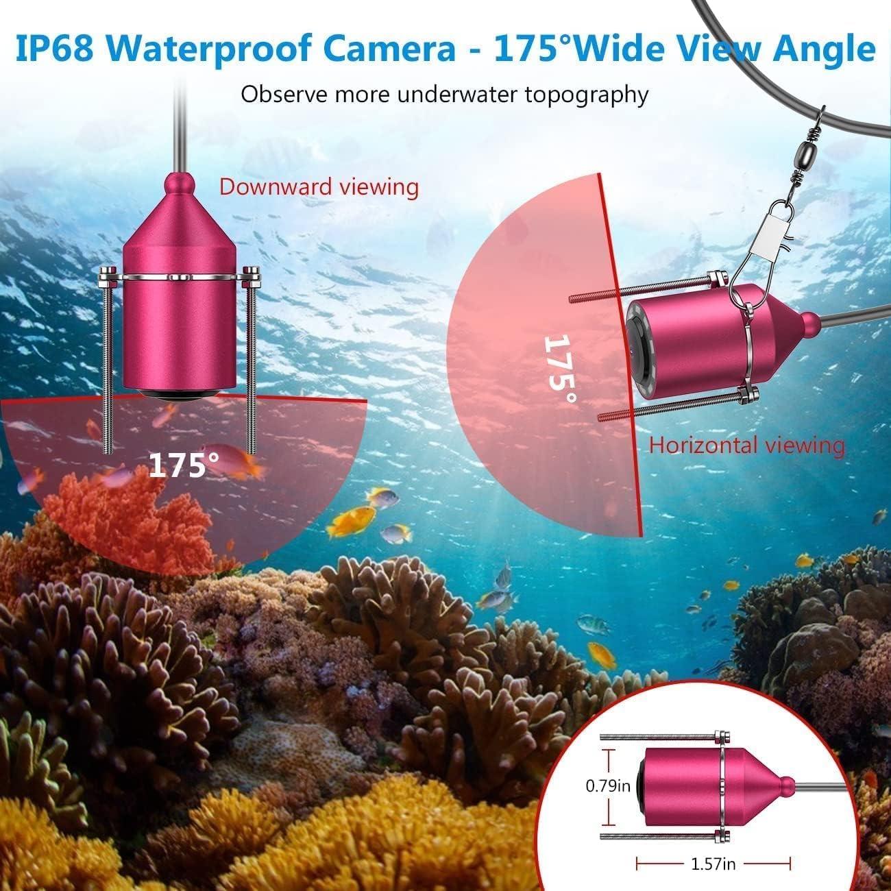 Anysun Underwater Fishing Camera 98Ft/30M Ice Fishing Camera with