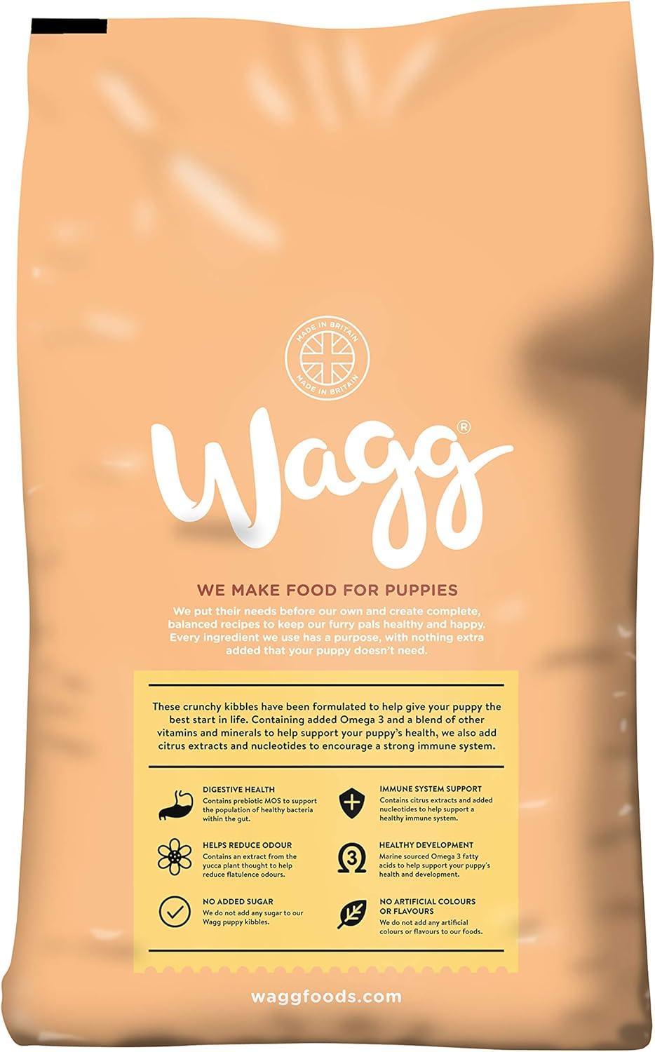 Wagg Complete Puppy Dry Dog Food Turkey & Rice 12kg - For Growing ...