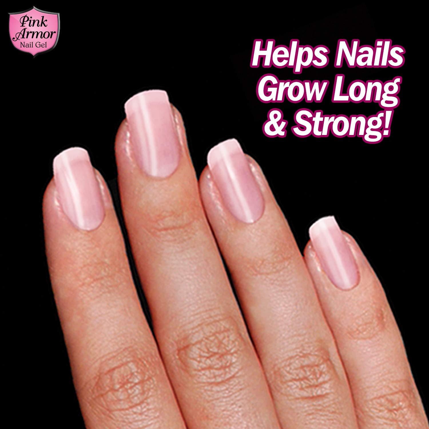 Ontel Armor Nail Gel Pink 0.45 Fl Oz As Seen on TV LongLasting Nail Enhancement