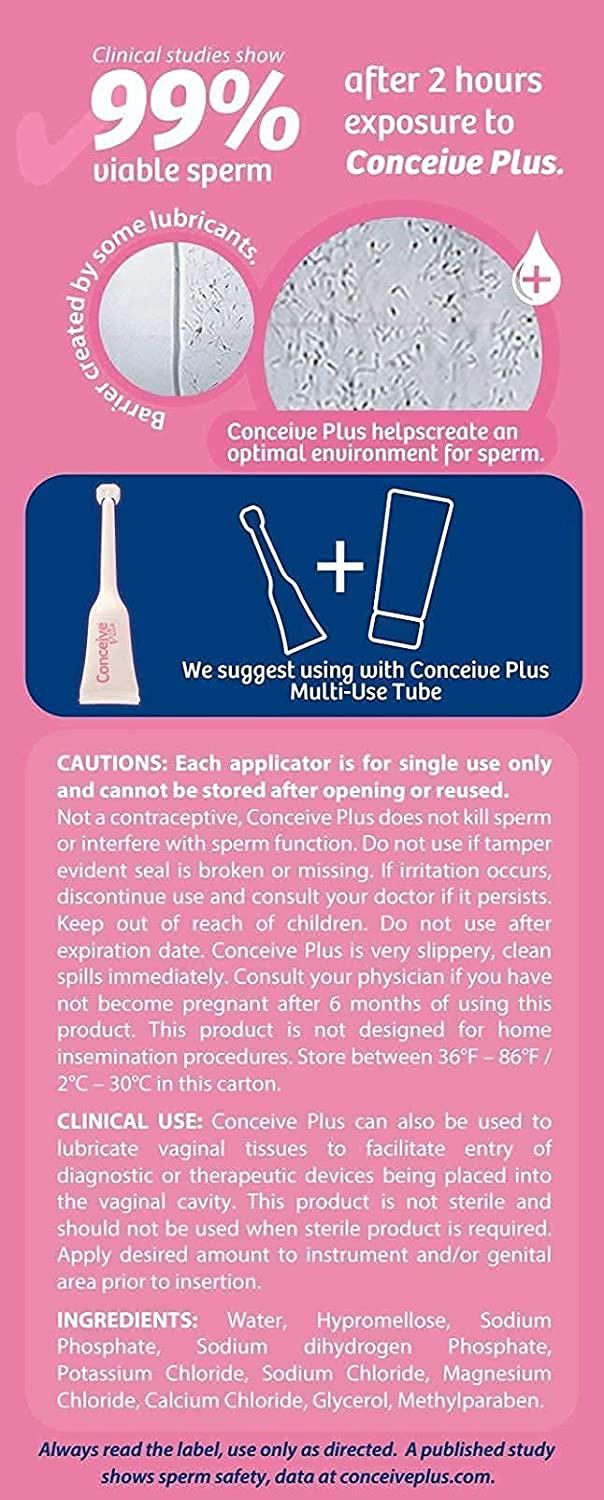 Conceive Plus Fertility Lubricant Travel Size Lube with Calcium