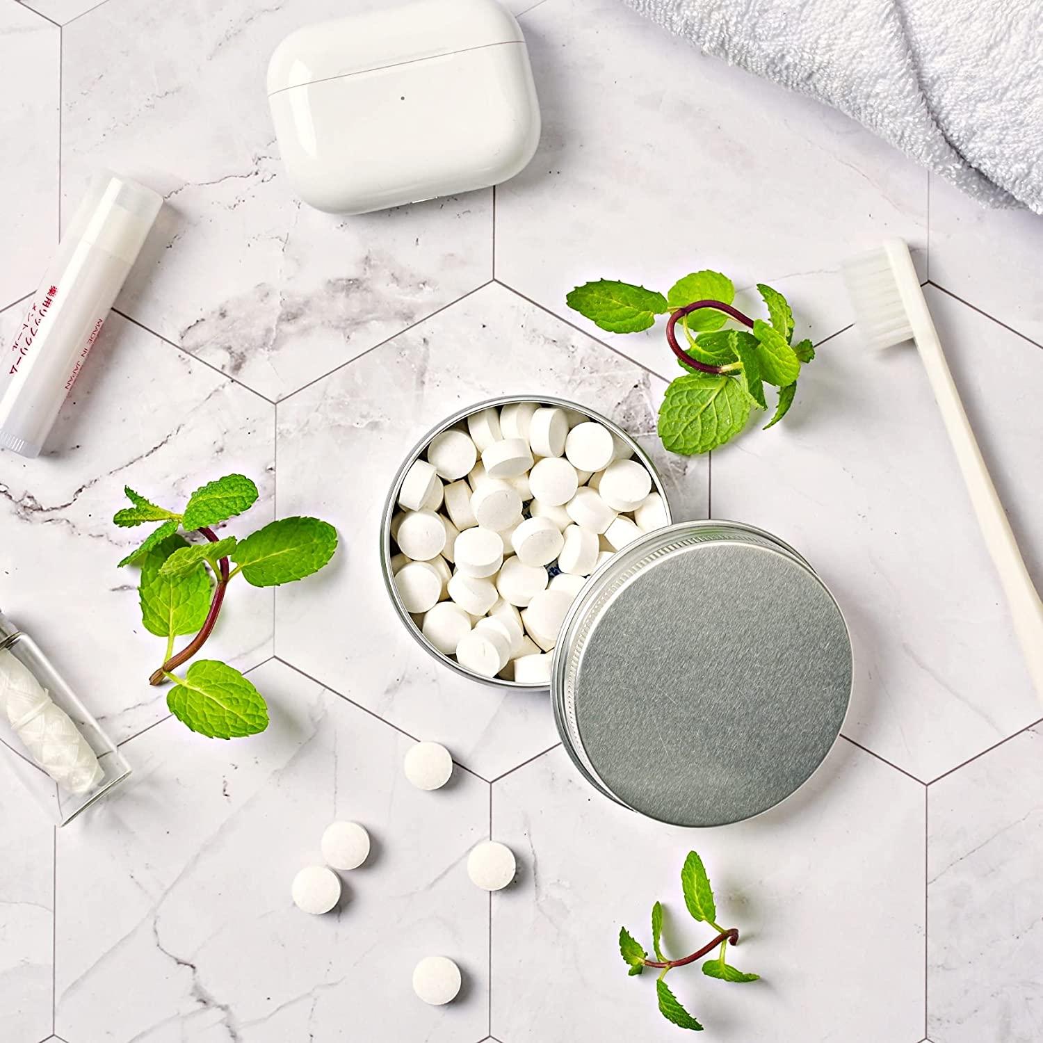 SIMPLUT Toothpaste Tablet with Fluoride Camping Travel Hiking