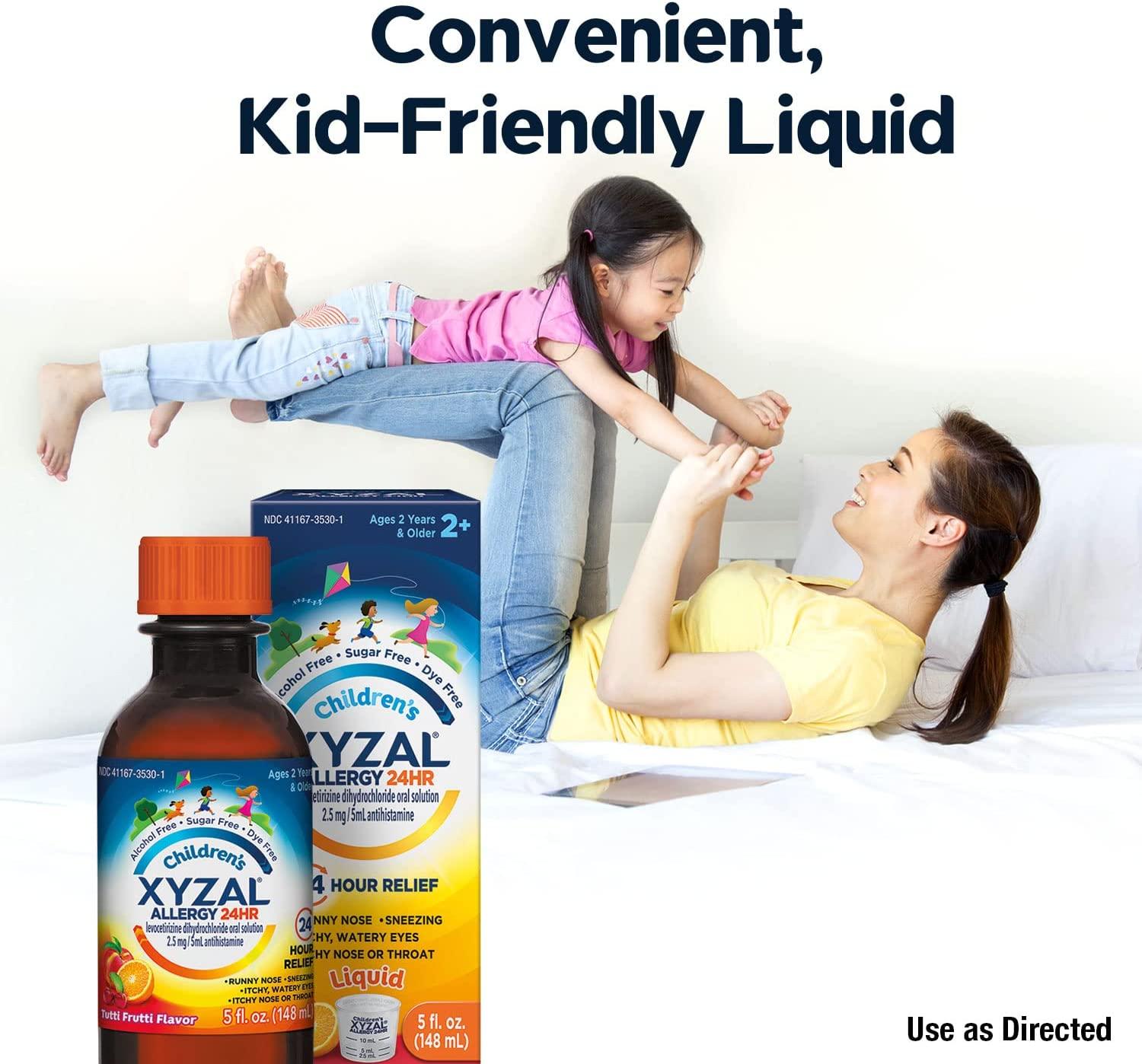 Xyzal Children's Oral Solution 5 fl. oz. 24Hour Allergy Relief for