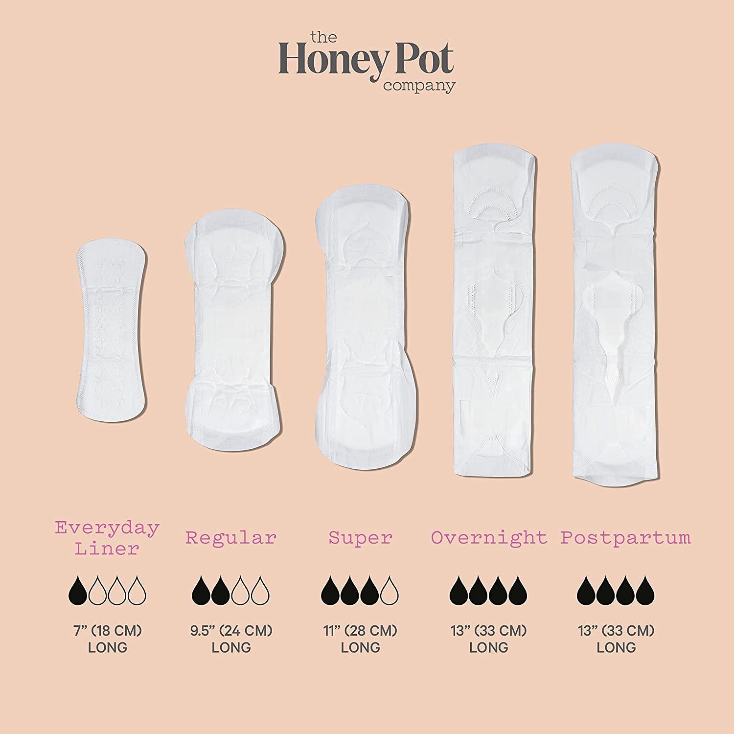 The Honey Pot Company Clean Cotton Regular Absorbency Pads (20 Count