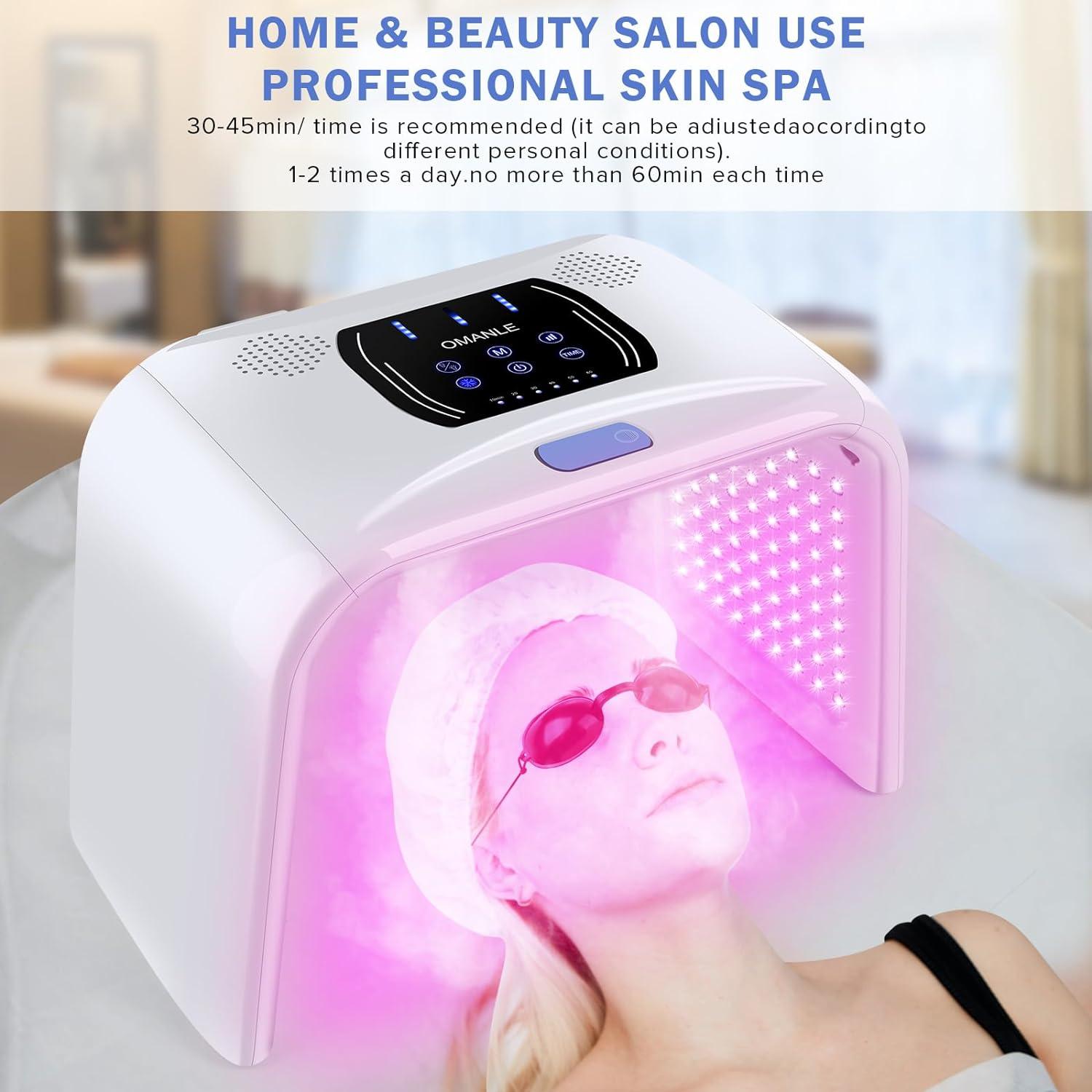 in LED Light Therapy Face Mask Home Skin Care Device with