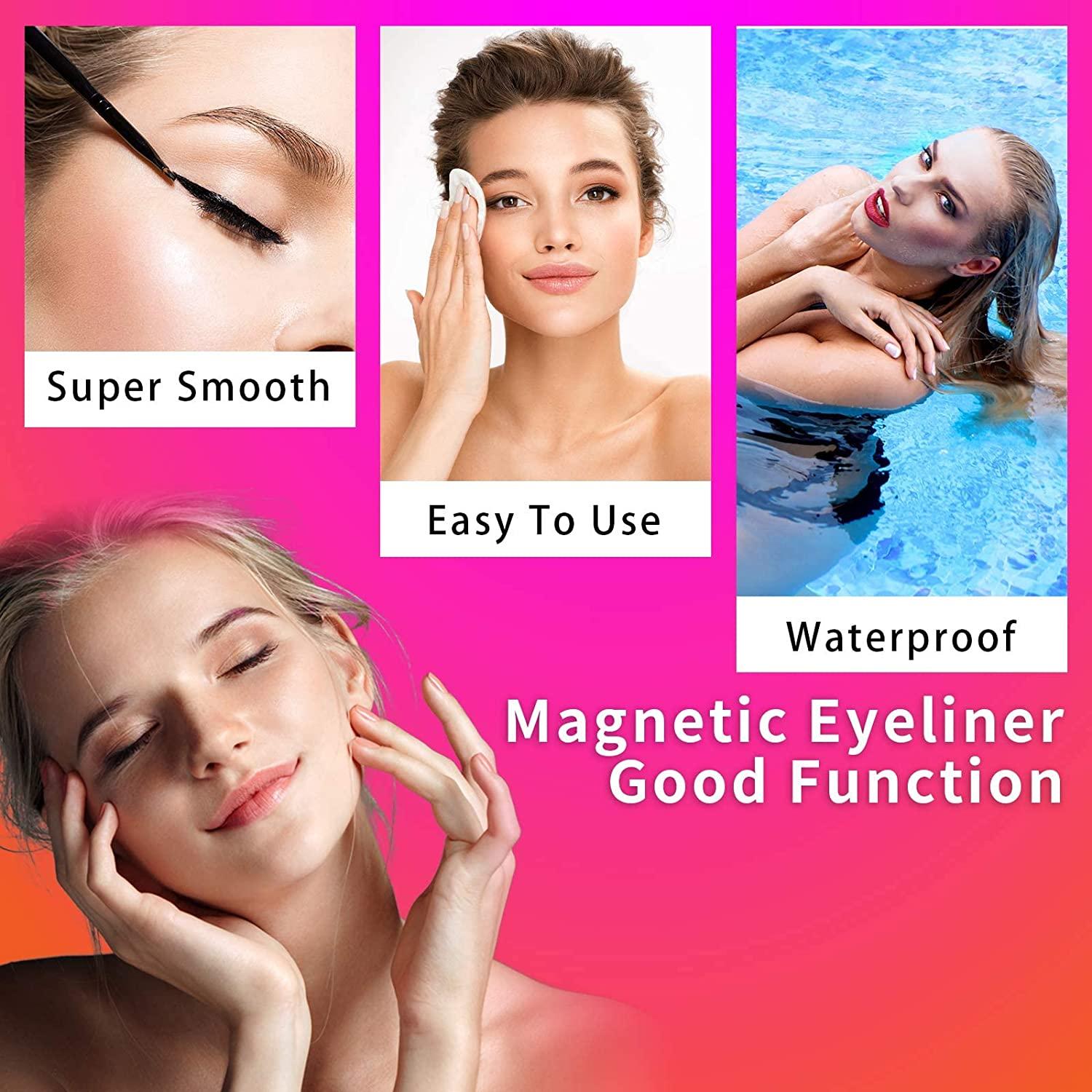 Natural Look Eyelashes with Eyeliner Kit, EYEKESHE Short