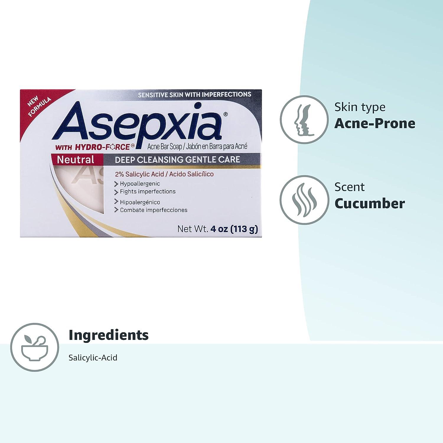 Picture of Asepxia Deep Cleansing Gentle Care Acne Treatment Bar Soap with ...