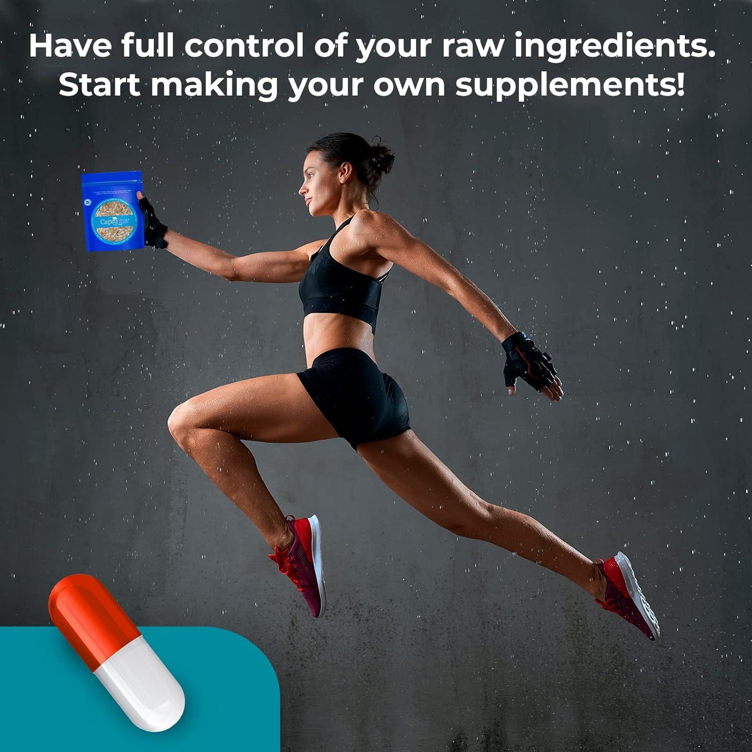 Empty Capsules Size 000 100 Count,Clear Empty Gelatin Capsules Kosher,Halal And Non GMO Certified For DIY Supplements.Hypoallergenic Gel Capsules Empty With 2 Spoons,Adapted To The Capsule Filler - View #6