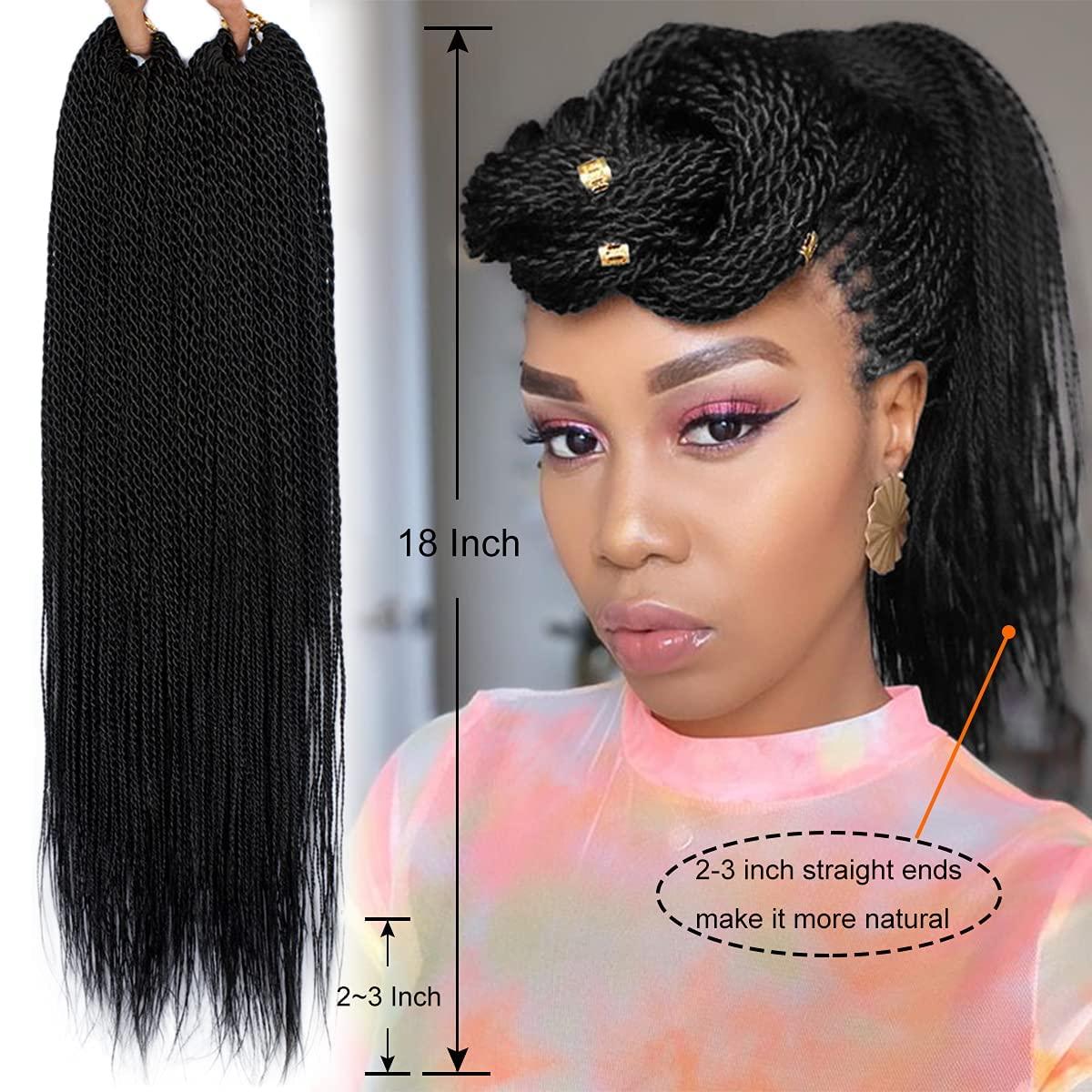 18 Ombre Senegalese Twist Crochet Braiding Hair For Black Women Pre Looped  Braid With Hot Water Setting From Eco_hair, $7.01