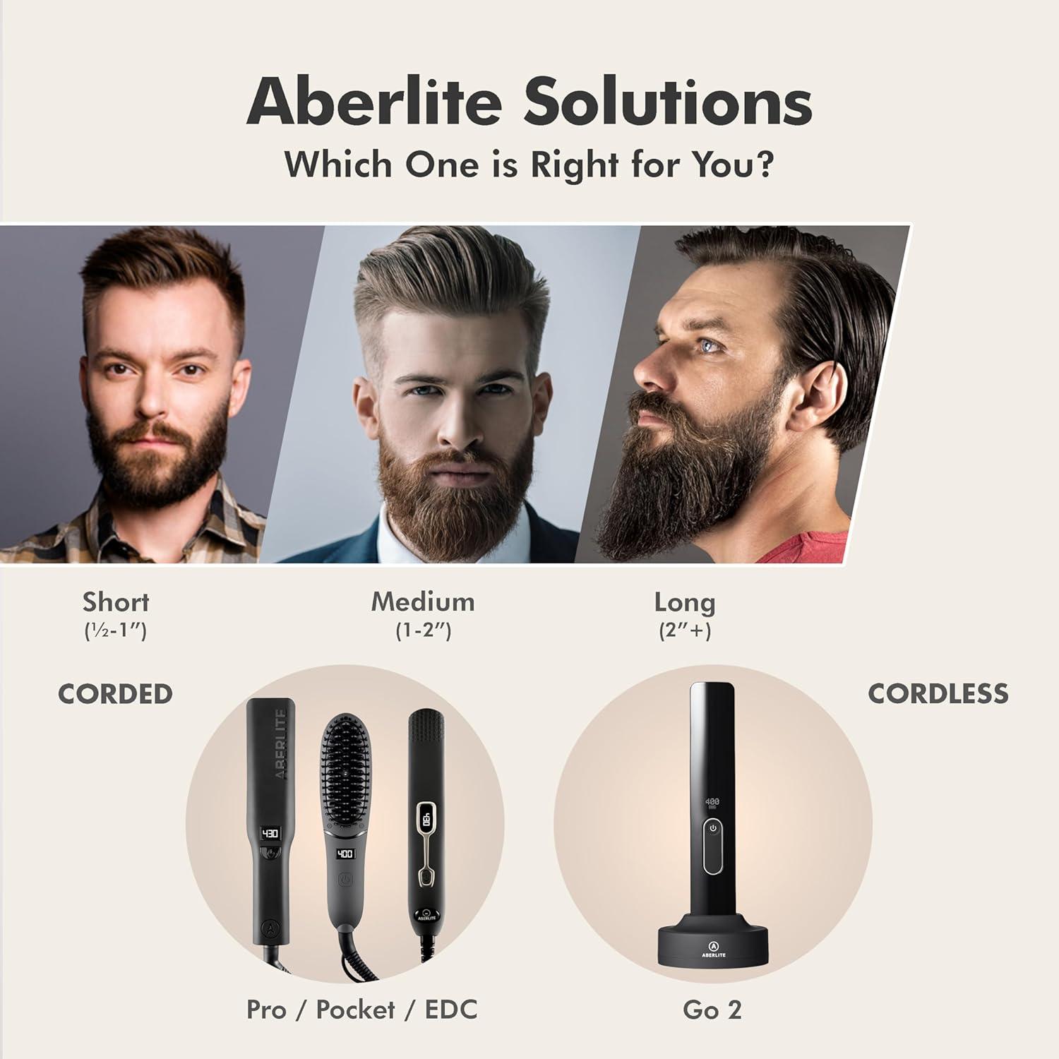 Aberlite Small Beard Straightener Aberlite EDC Beard Straightener