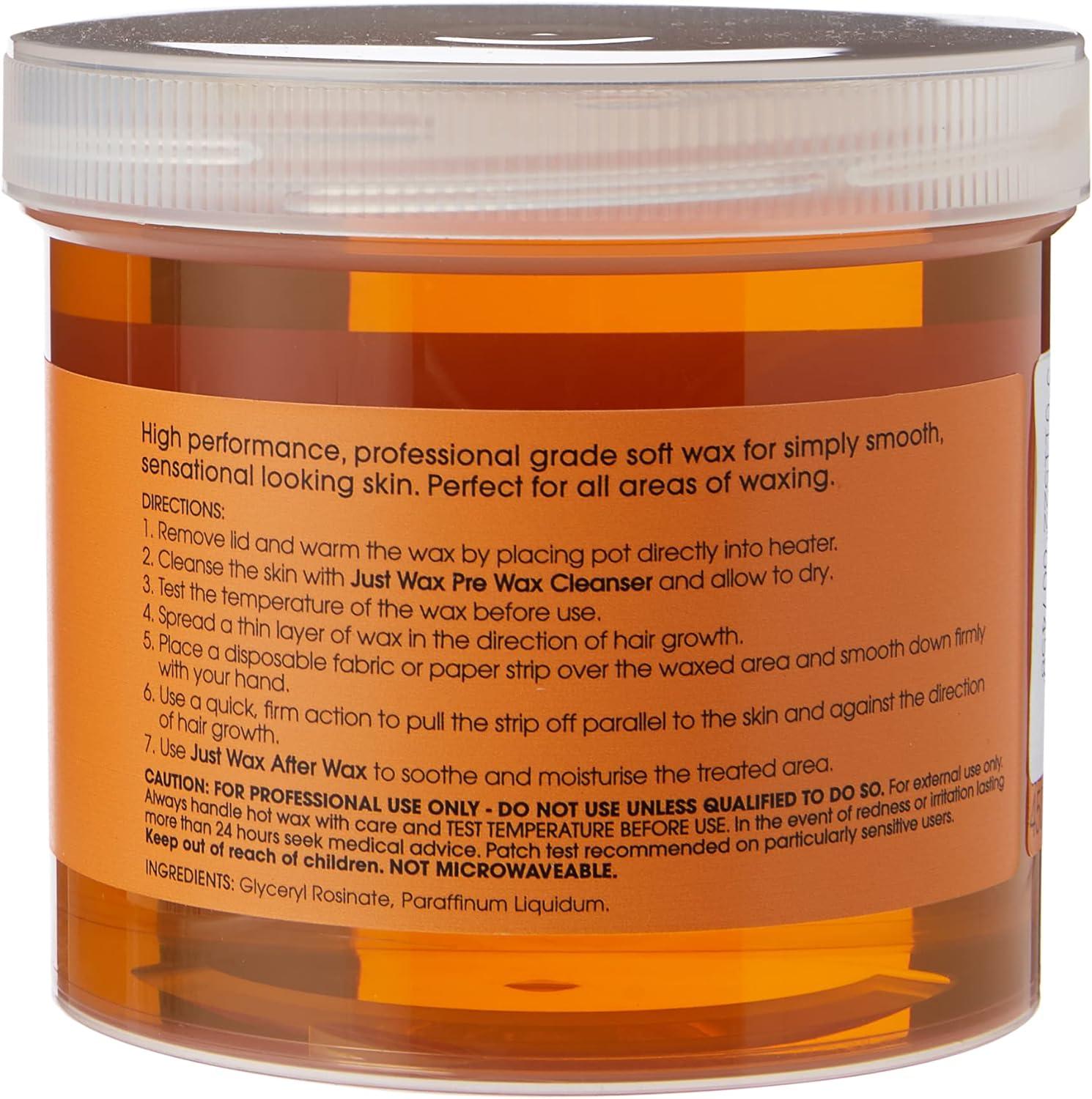 Salon System Just Wax Traditional High Performance Soft Wax for Sensitive Skin 450g 450 g (Pack