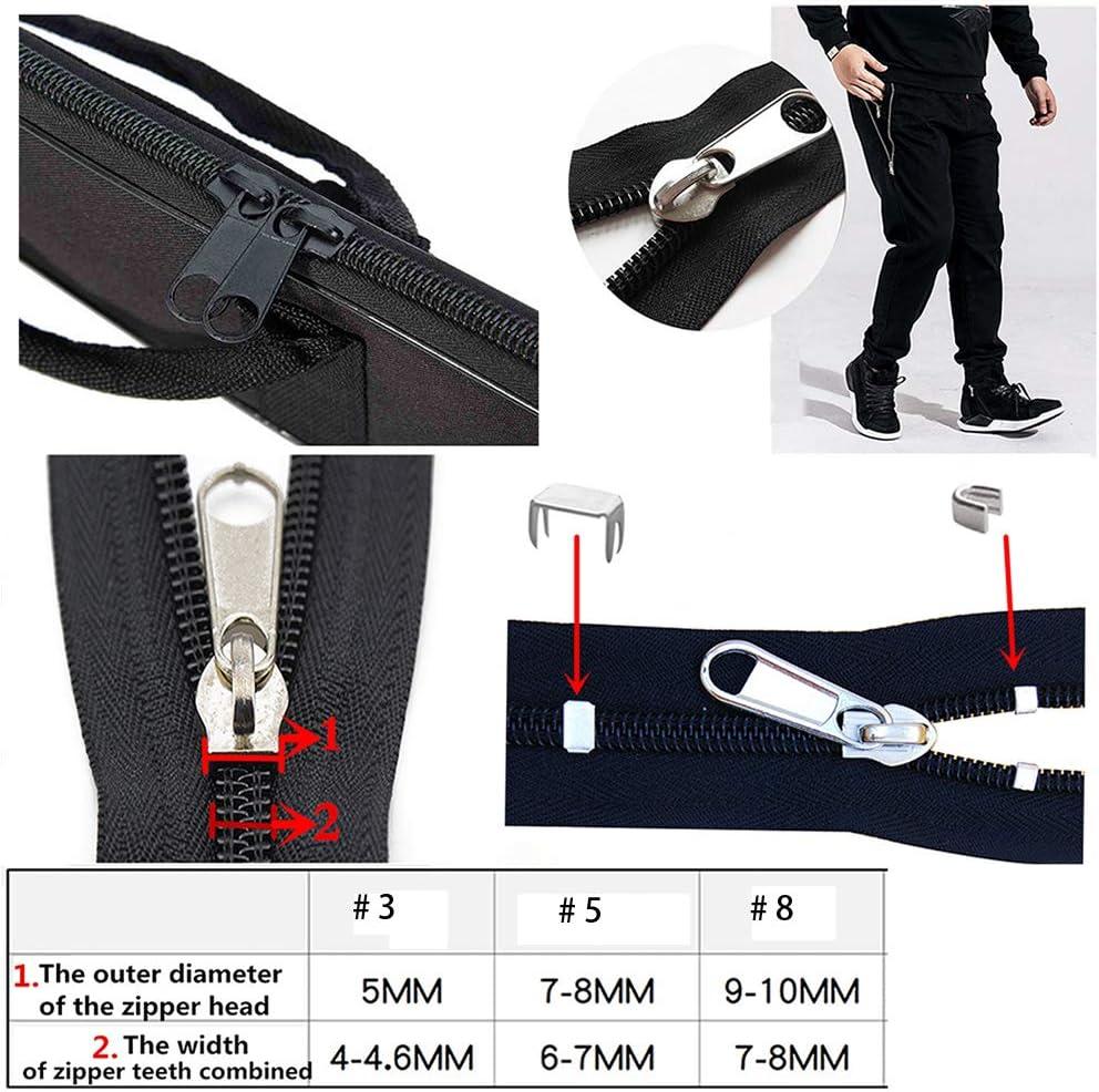 Zipper Repair Kit 255 Pcs Zipper Replacement Kit with Zipper Install